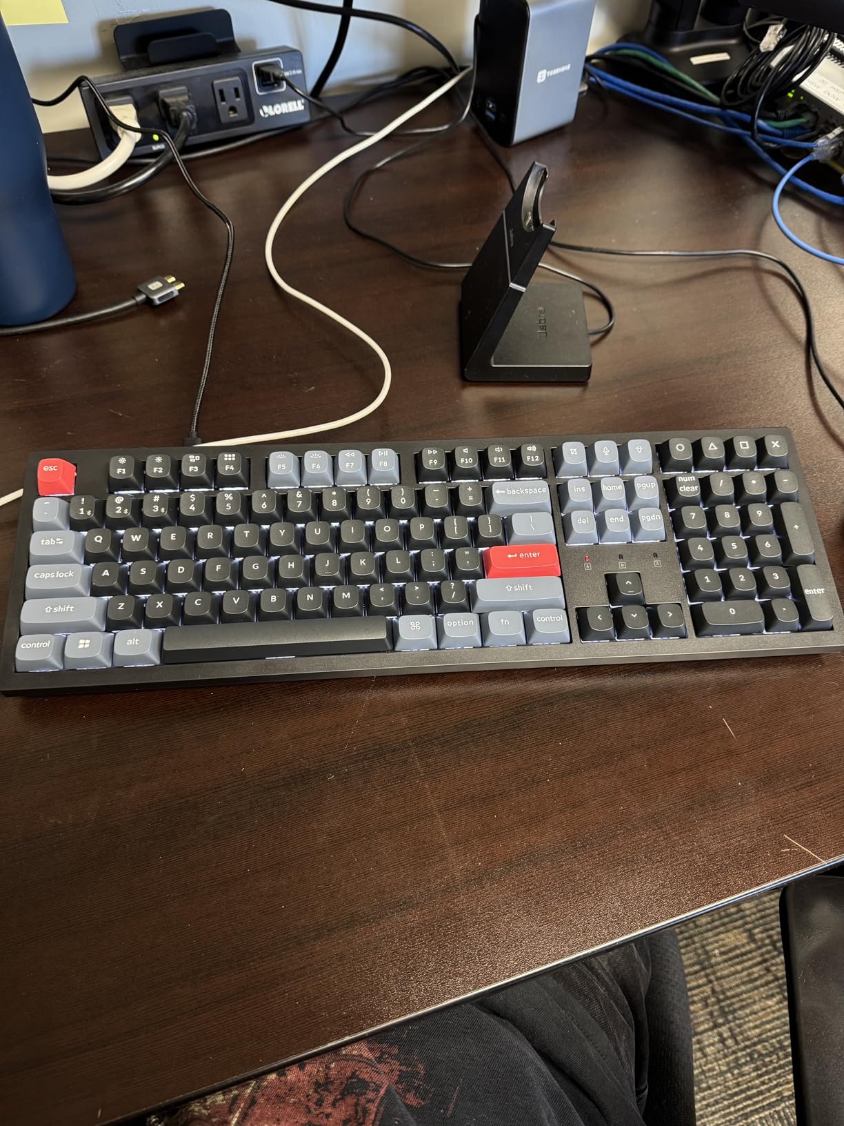 Keychron K10 Pro Wireless Custom Mechanical Keyboard, Full-Size QMK/VIA Programmable Bluetooth/Wired White Backlight with Hot-swappable Keychron Super Brown Switch customer photo 1