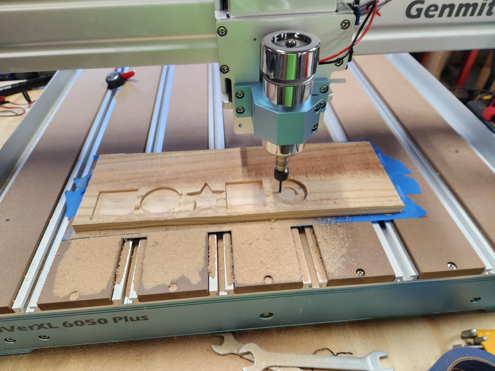 Genmitsu CNC Machine PROVerXL 6050 Plus for Metal Wood Acrylic MDF Carving, GRBL Control, 3 Axis Milling CNC Router Machine, Hybrid Table, Working Area 600 x 500 x 115mm customer photo 1