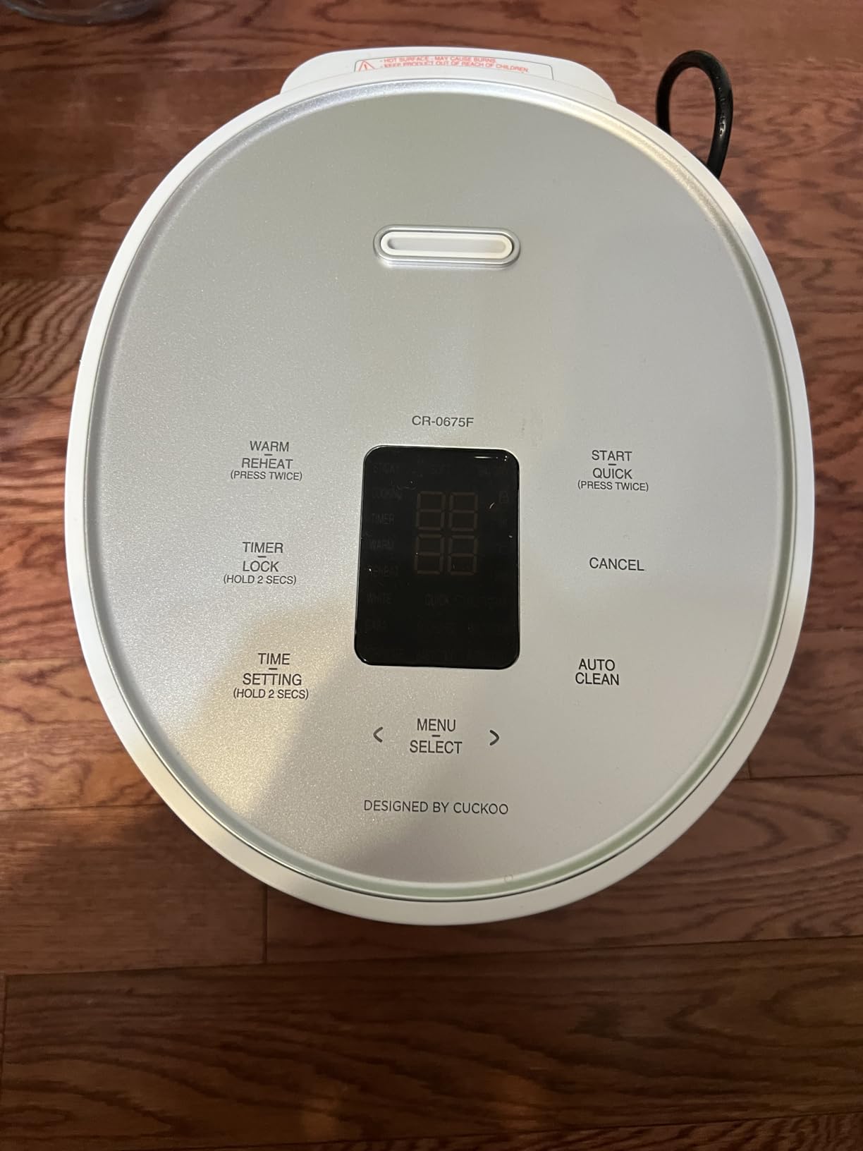 CUCKOO Micom Rice Cooker 6-Cup Uncooked / 12-Cup Cooked with Nonstick Inner Pot, Versatile Rice Maker with 9 Menu Options, Fuzzy Logic Technology, Auto Clean, Quick Rice Mode, Gray (CR-0675FG) customer photo 1