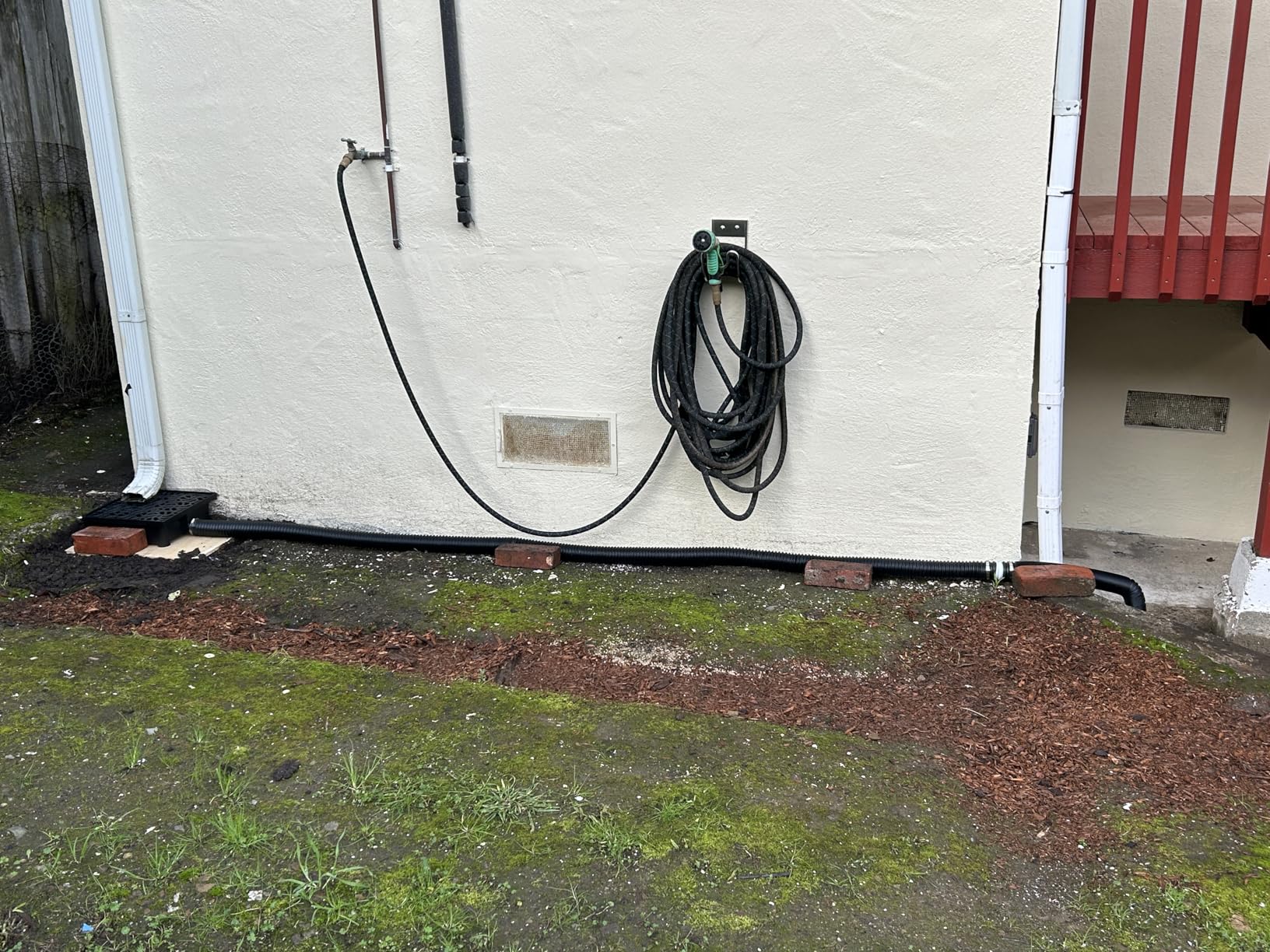 NAACOO Gutter Downspout Extensions, Upgraded 12x12in Catch Basin Low Profile Downspout Extender | No Deep Dig French Drain, Flexible Pipe Extension to 8.2ft, Protect House Foundation. customer photo 1