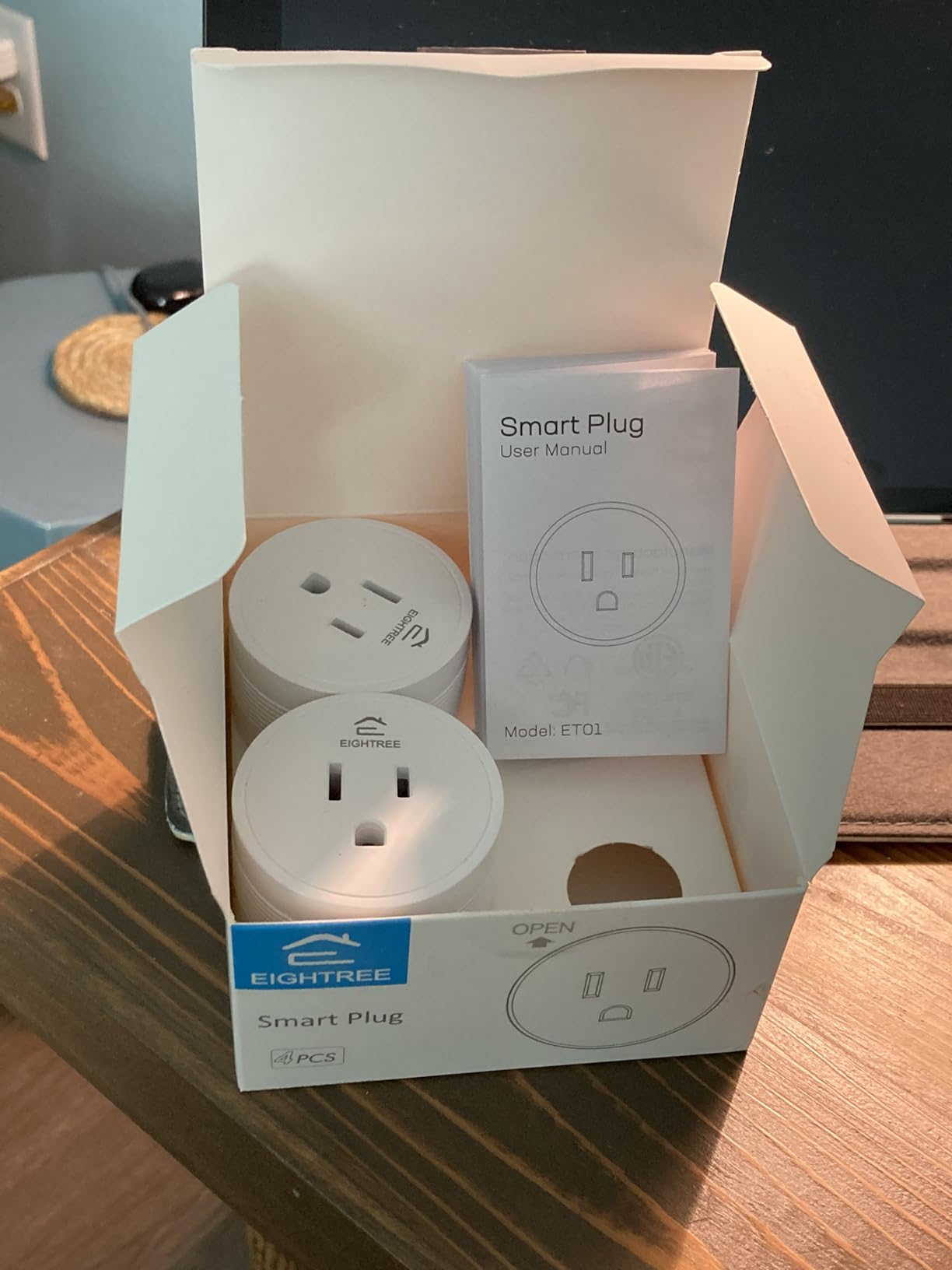 EIGHTREE Smart Plug 2025 Upgrade to 15A, Bluetooth & Wi-Fi Outlet Plug Dual Connection, Voice Control, Remote Control Outlet Timer Indoor, Smart Plugs That Work with Alexa & Google, 2.4GHz Wi-Fi Only customer photo 1