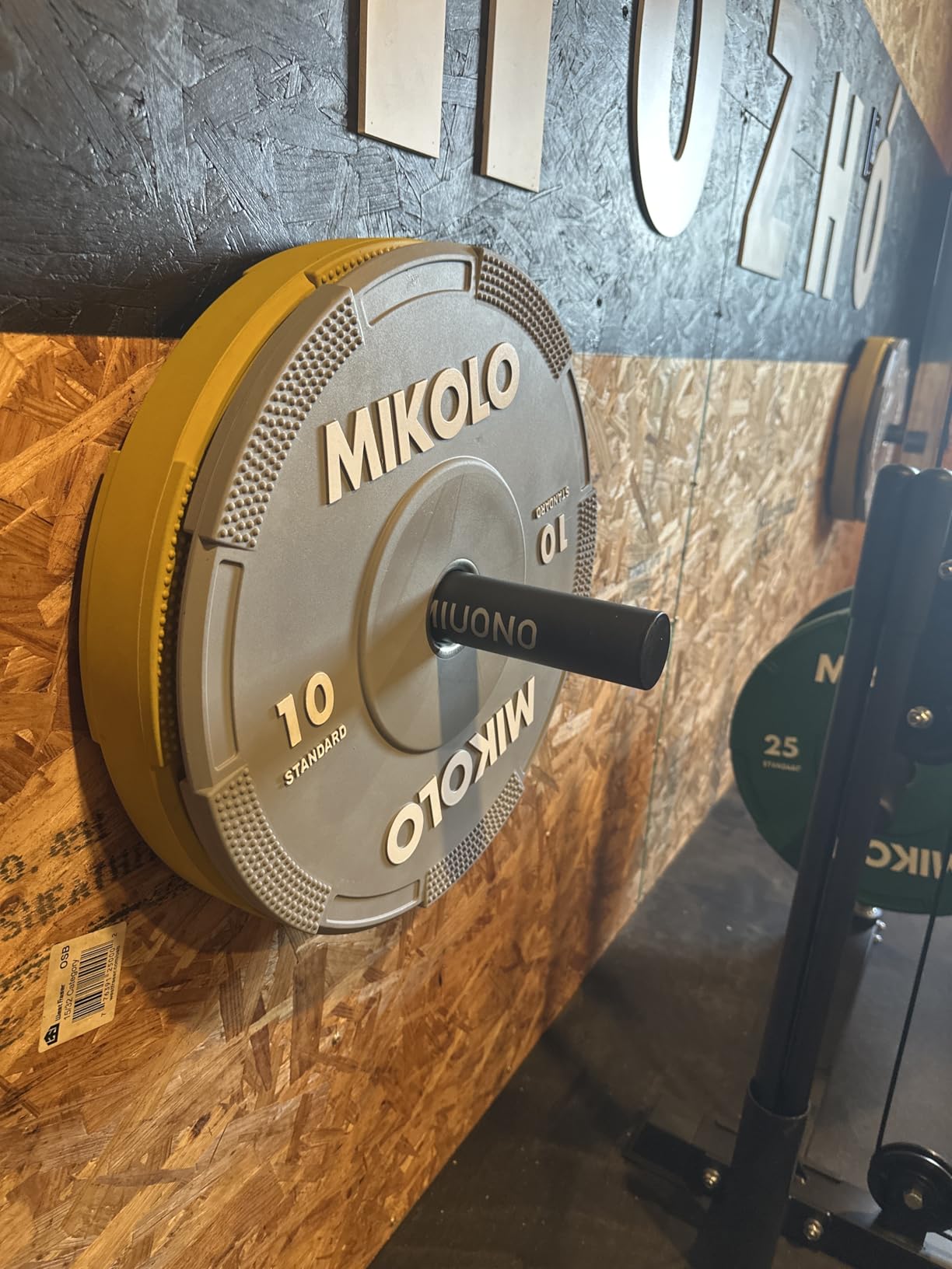 Weight Plate Holder, Wall Mounted Weight Rack Storage for Weight Plates, Home Gym Organizer customer photo 2