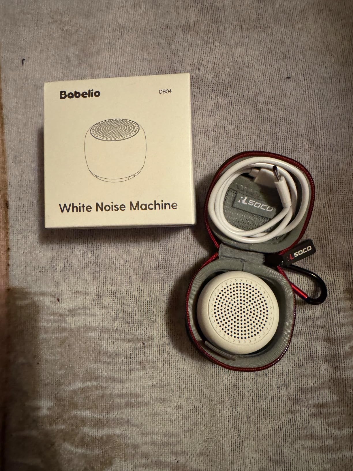 Babelio White Noise Sound Machine for Adults Kids Baby, Mini, 15 Non-looping Sounds, Timer, Memory Function customer photo 2