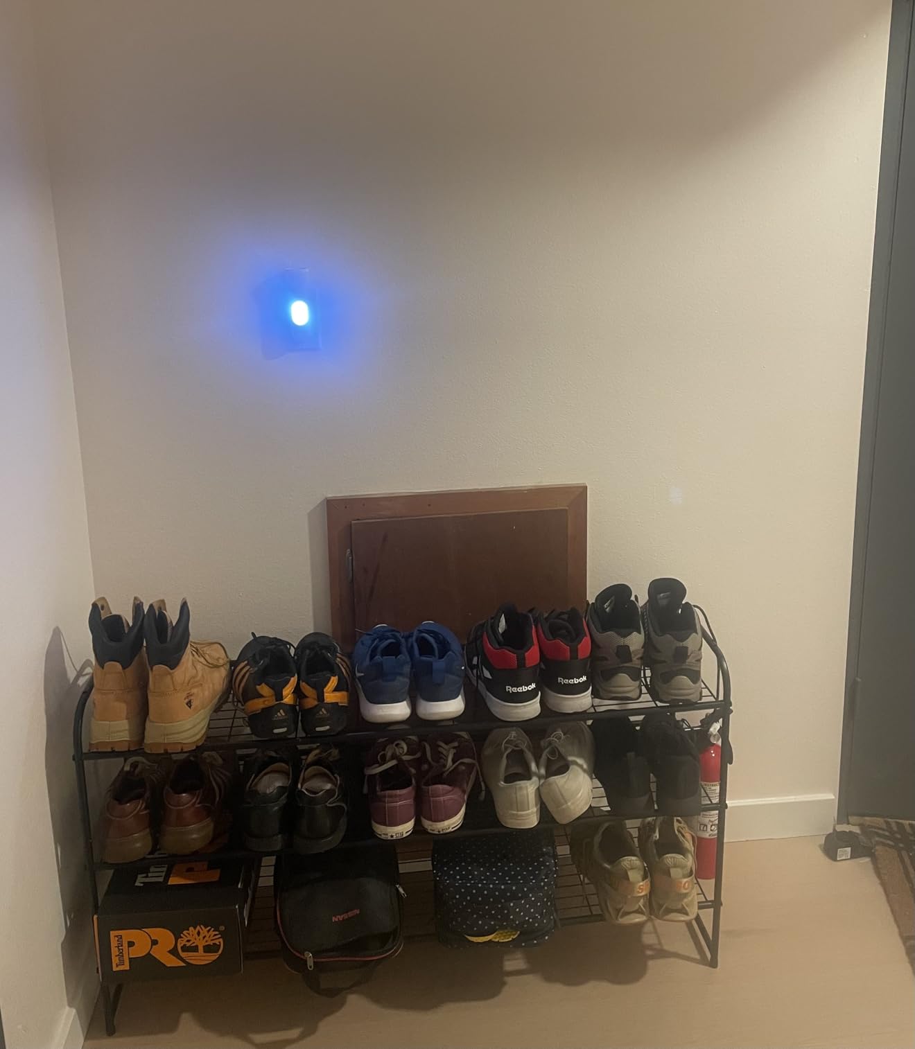KEETDY 3-Tier Long Shoe Rack for Closet Metal Shoe Organizer for Entryway, Wide Stackable Shoe Storage Shelf with Sturdy Wire Grid for Closet Floor, Bedroom, Black customer photo 2