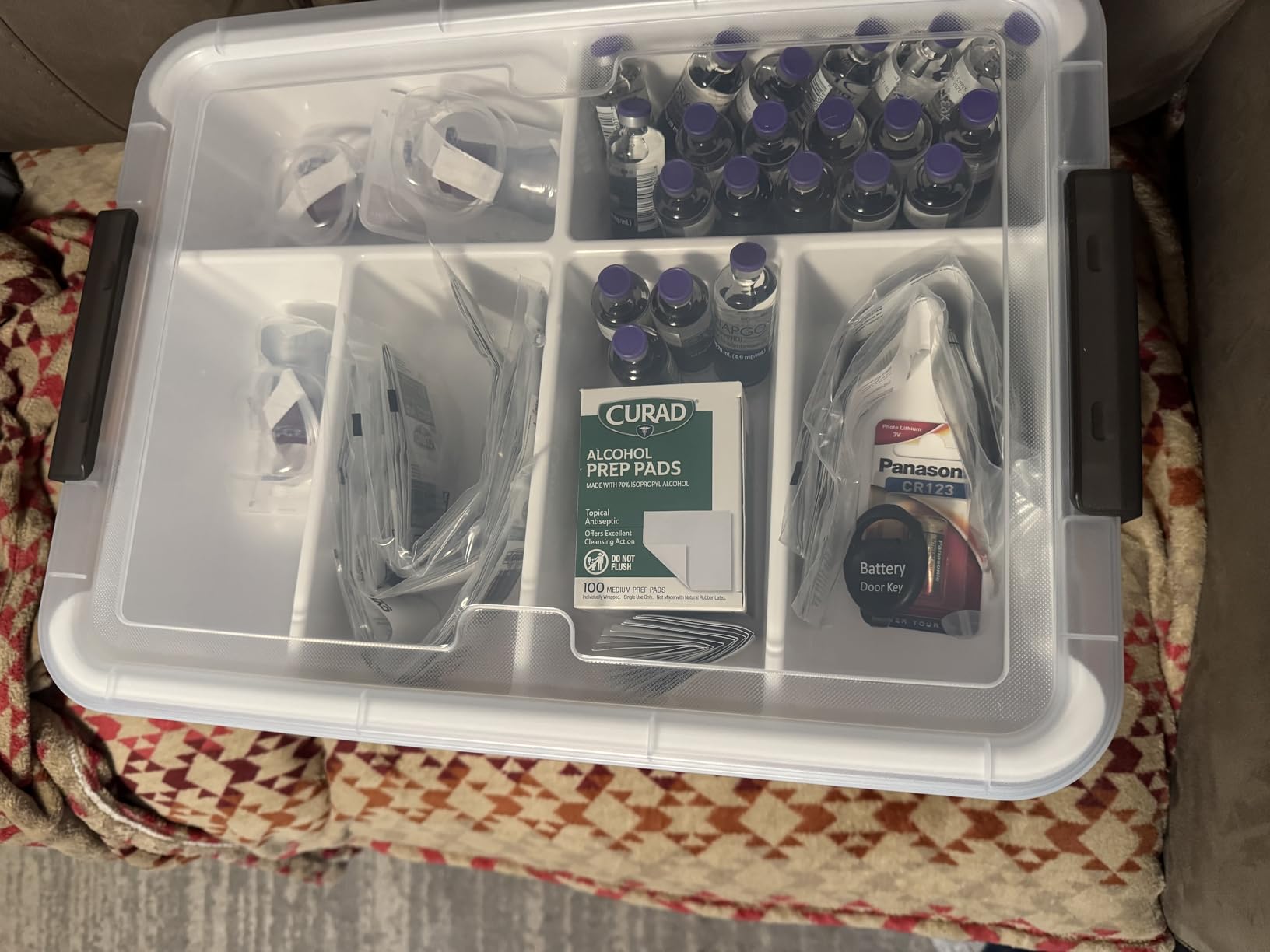 Citylife 17 QT Plastic Storage Box with Removable Tray Craft Organizers and Storage Clear Storage Container customer photo 1