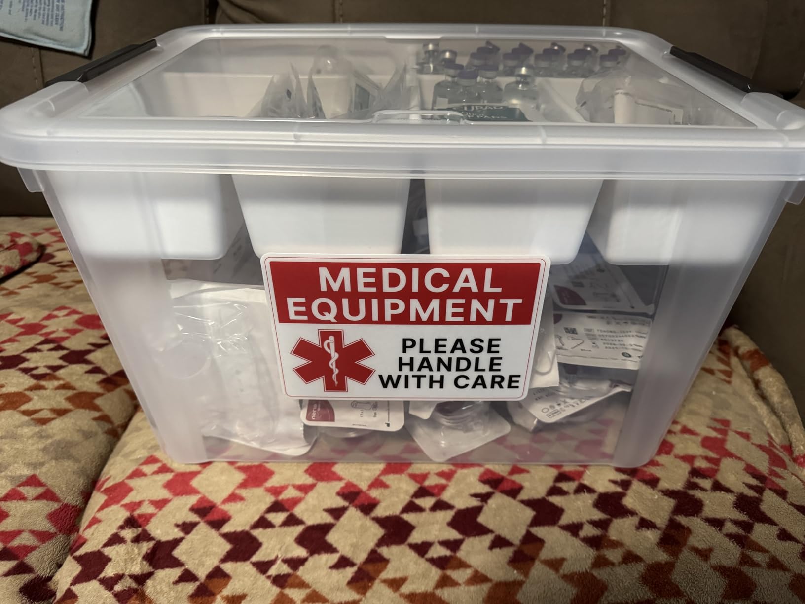 Citylife 17 QT Plastic Storage Box with Removable Tray Craft Organizers and Storage Clear Storage Container customer photo 2