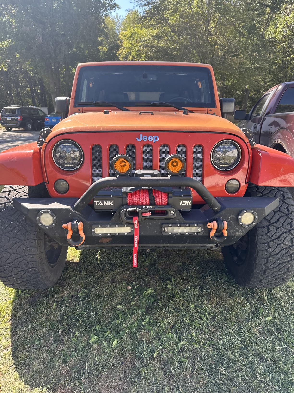 RUGCEL WINCH 13500lb Synthetic Rope Winch 12V Waterproof Electric Winch with 2 in 1 Wireless Remote customer photo 1