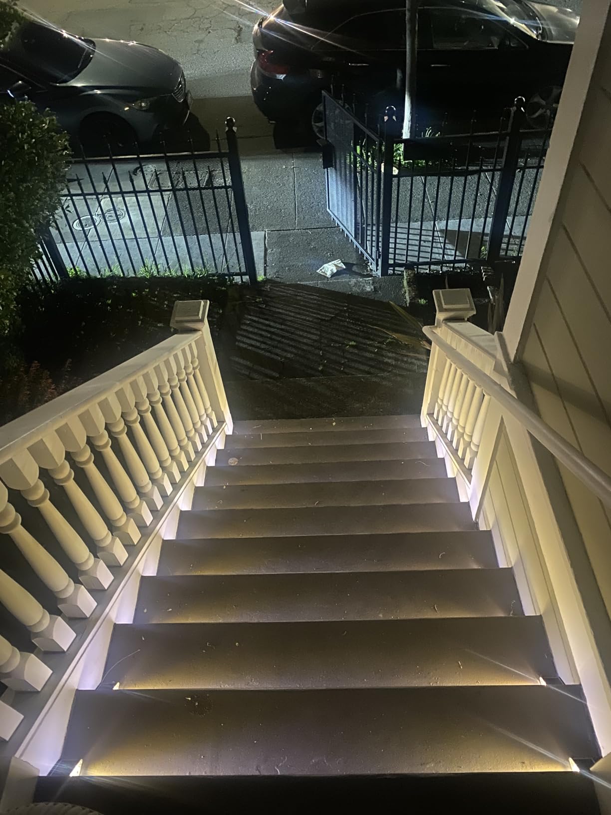 VOLISUN Solar Stair Lights 6 Pack, Solar Step Lights Outdoor Waterproof IP67, LED Outdoor Step Light,Outdoor Light Decor for Garden Stair, Deck, Front Step, Front Porch, and Patio（3000K） customer photo 2
