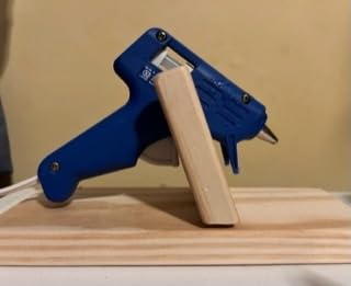 Ciieeo Hot Glue Gun Holder Stand, Wooden Craft Glue Rack for DIY Hair Accessories, Portable Applicator Organizer customer photo 1