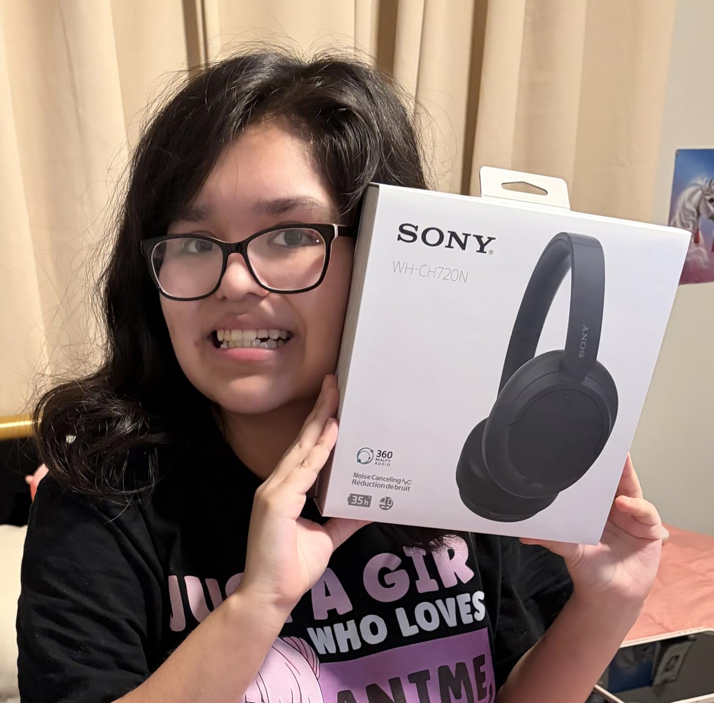 Sony WH-CH720N Noise Canceling Wireless Headphones Bluetooth Over The Ear Headset with Microphone and Alexa Built-in, Black New customer photo 2