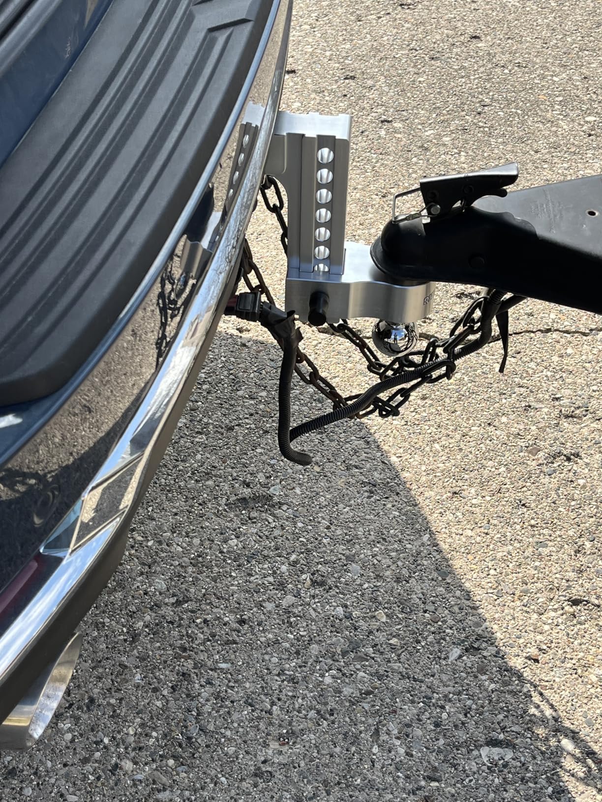 Rhino USA Adjustable Trailer Hitch (Fits 2-Inch Receiver) - Heavy Duty Aluminum Tow Hitches with 6-Inch Drop/Rise for Truck (12,500 LBS GTW) customer photo 2