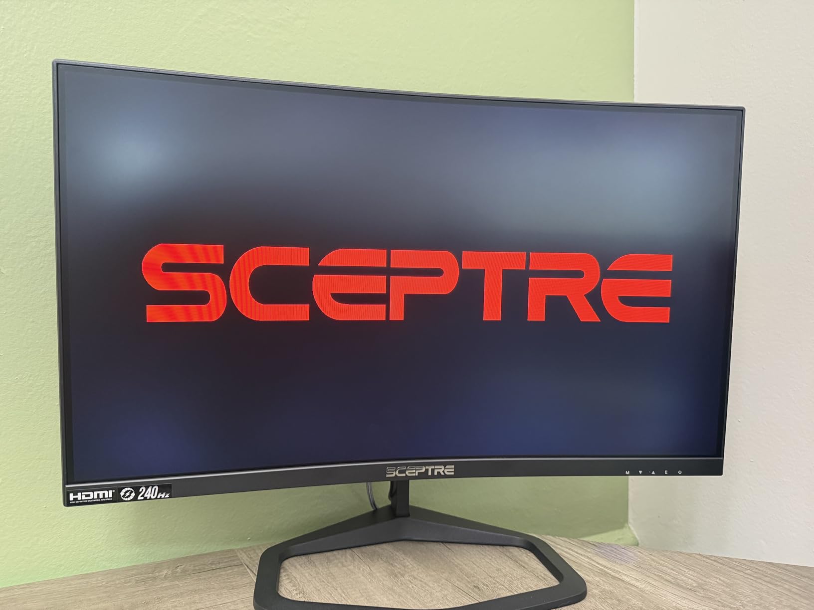 Sceptre New Curved 24.5-inch Gaming Monitor up to 240Hz 1080p R1500 1ms DisplayPort x2 HDMI x2 Blue Light Shift Build-in Speakers, Machine Black 2025 customer photo 2