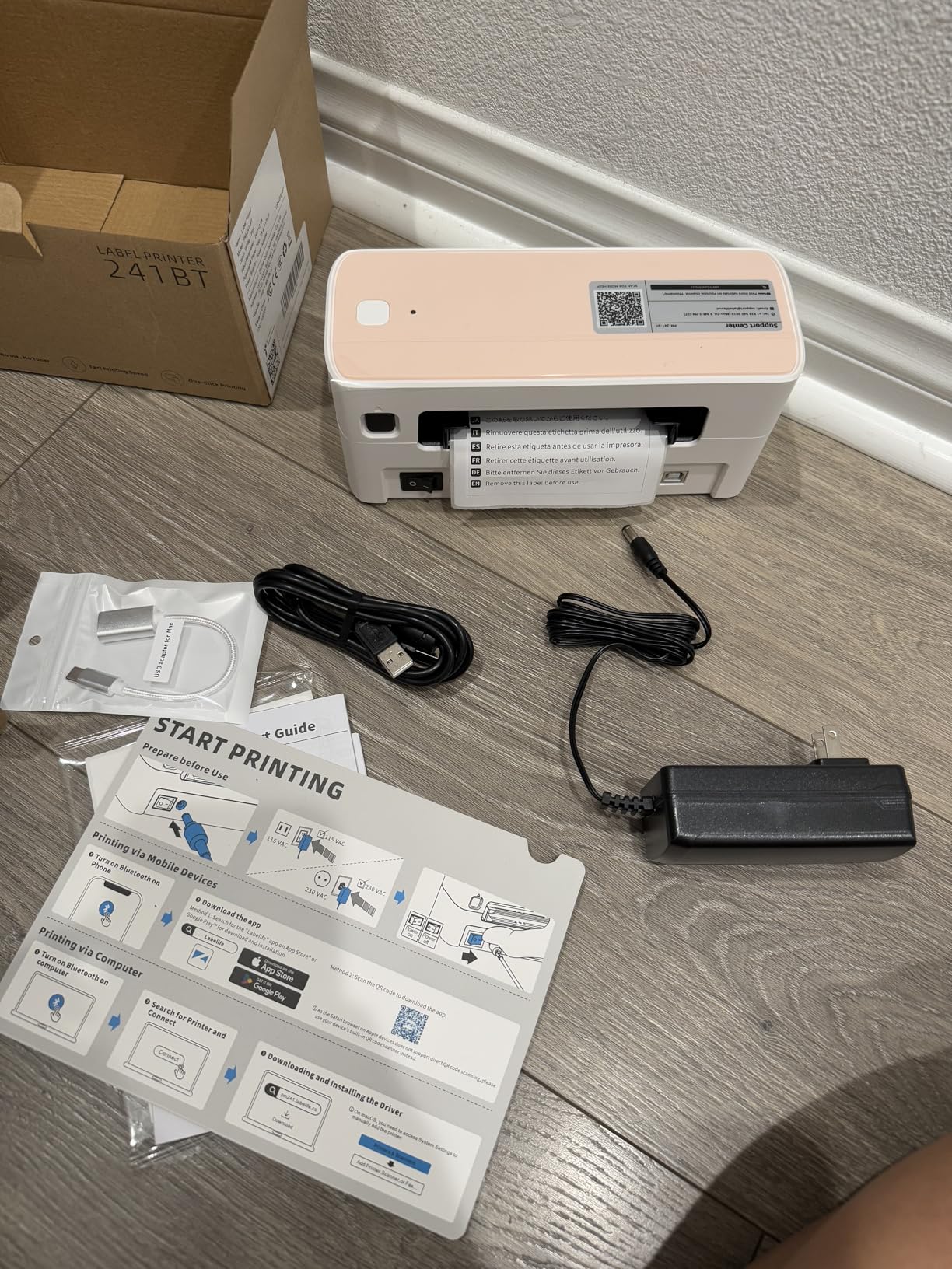 Phomemo Bluetooth Thermal Label Printer, 241BT 4X6 Wireless Shipping Label Printer for Small Business customer photo 2