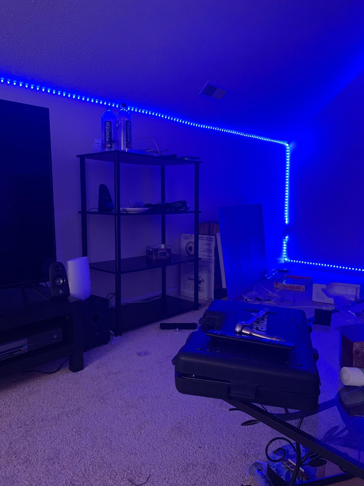 DAYBETTER LED Strip Lights 200 ft (2 Rolls of 100 ft), Smart App Control Lighting Bedroom Rome Decor with Remote, RGB Music Sync Color Changing LED Lights for Party customer photo 2