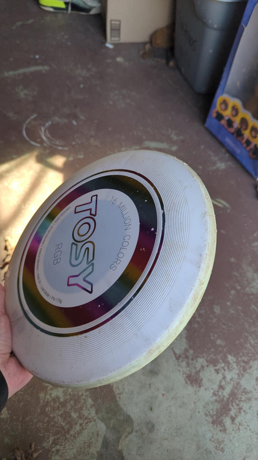 TOSY Flying Disc - 108 RGB Multicolor LEDs, Super Bright, Smart Modes, Camping Toy customer photo 1