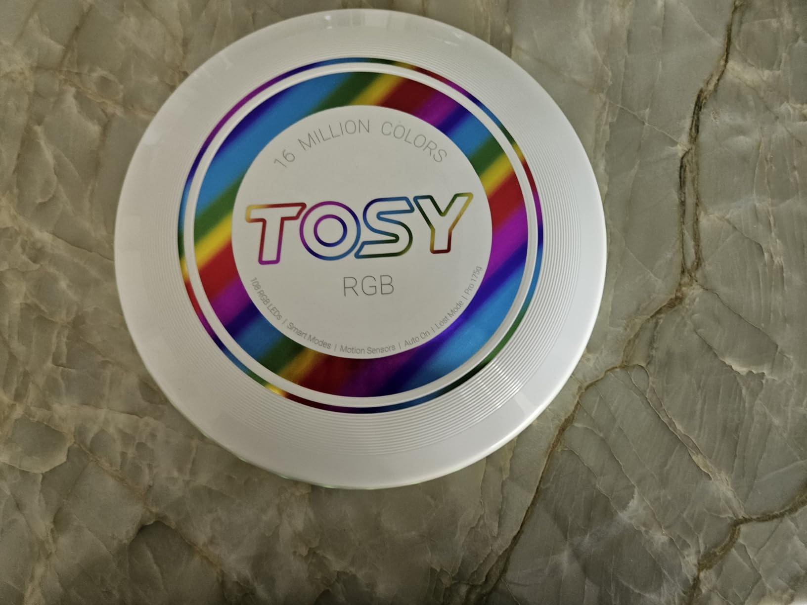 TOSY Flying Disc - 108 RGB Multicolor LEDs, Super Bright, Smart Modes, Camping Toy customer photo 2