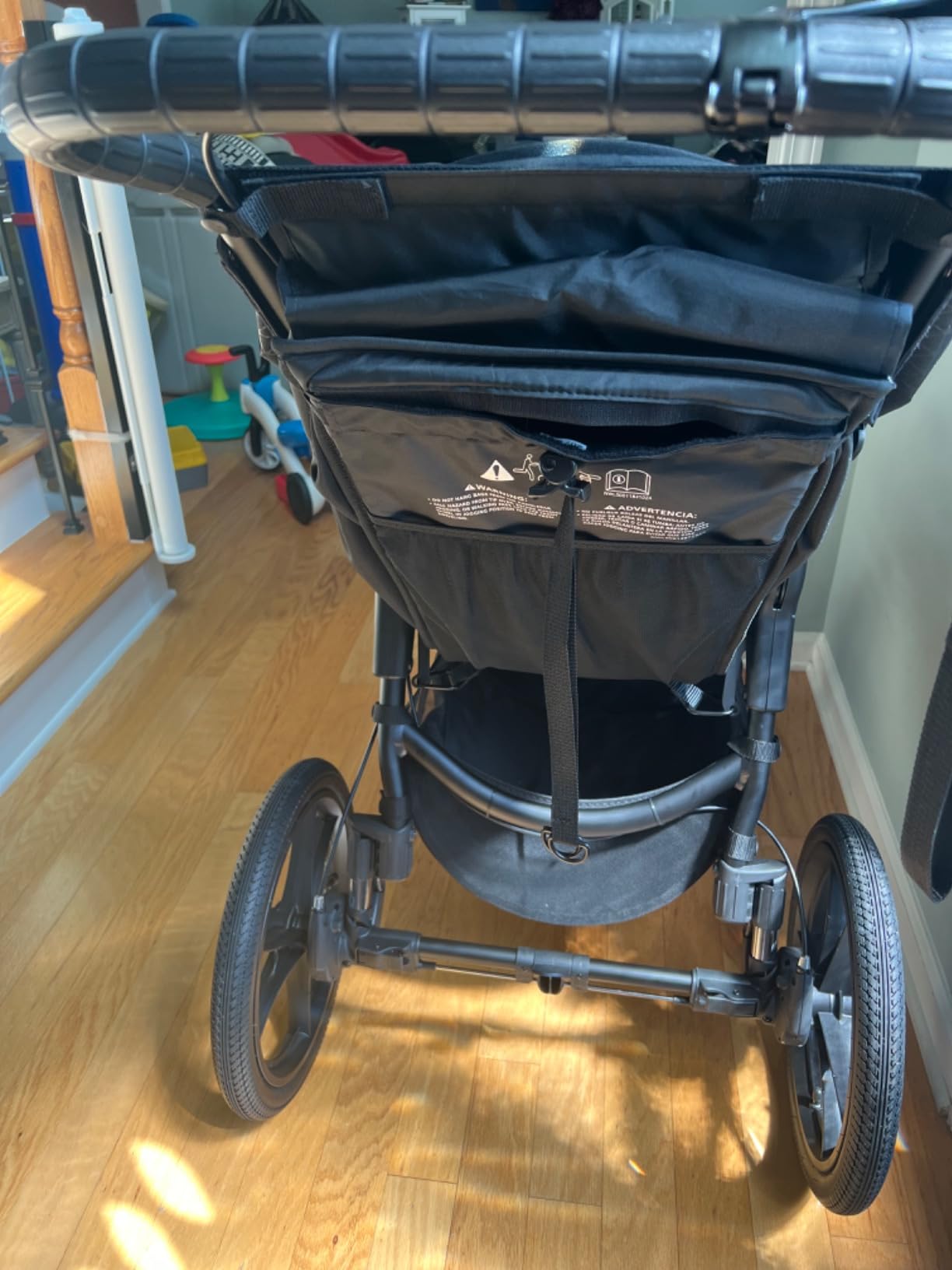 Baby Jogger Summit X3 3-Wheel Jogging Stroller with Hand Brake, One-Hand Compact Fold, All-Wheel Suspension, Midnight Black customer photo 1