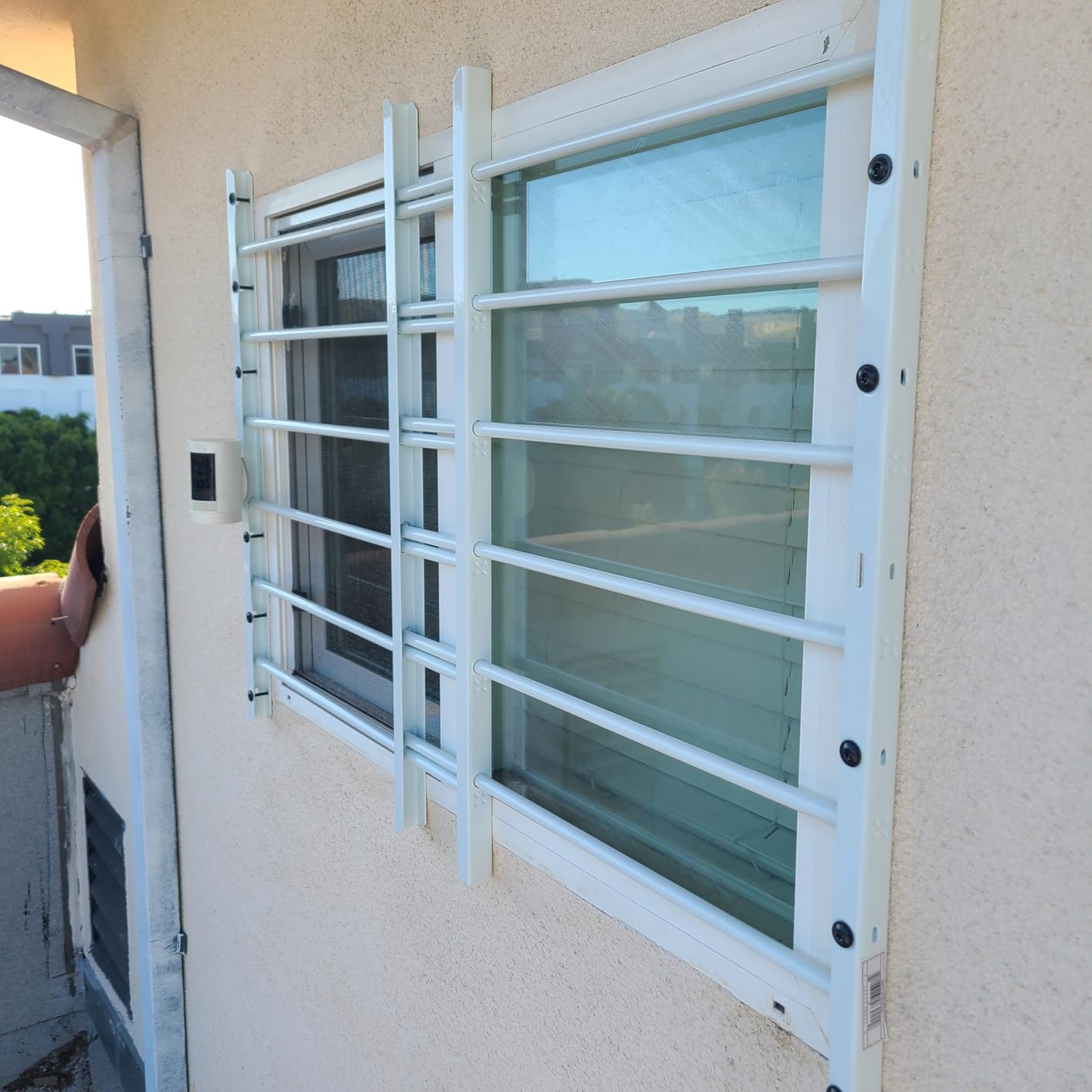 Grisham AWG Fixed Window Security Bars,(White, 3Bars) 14 3/4