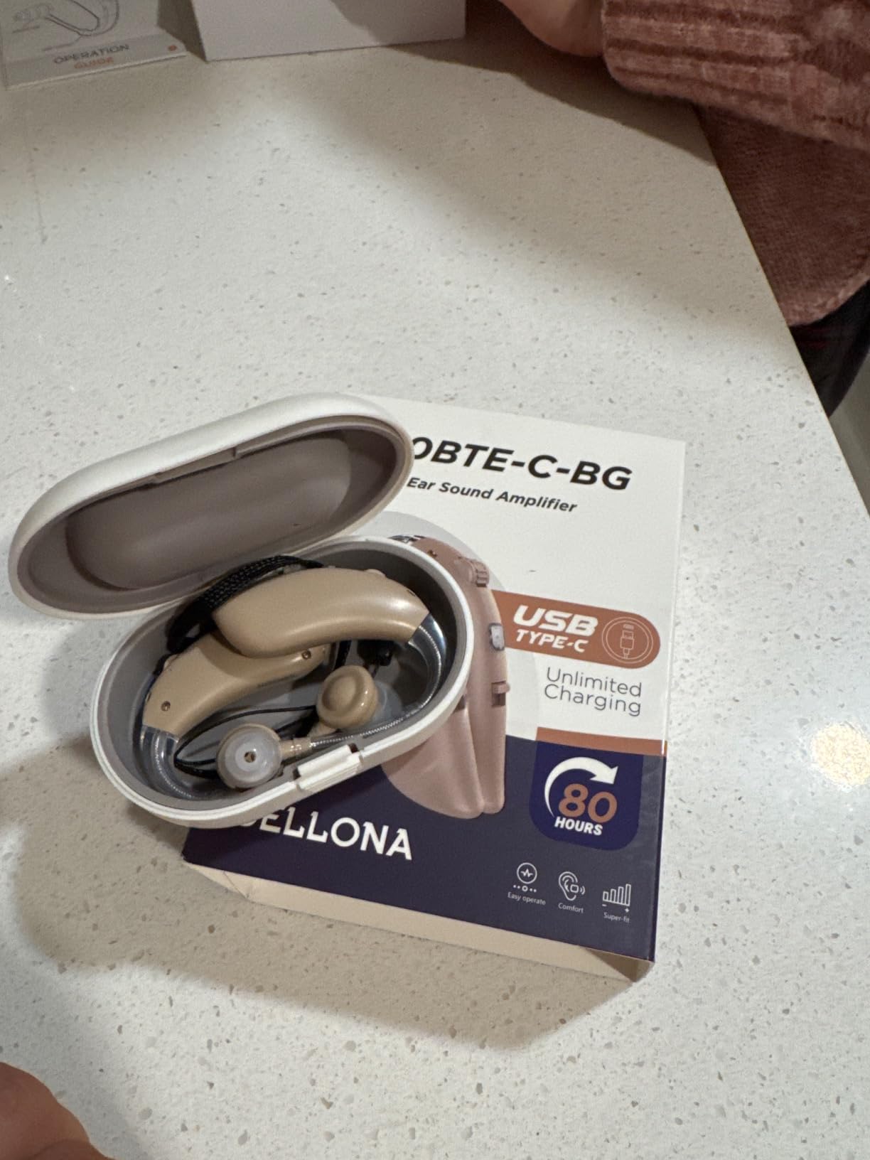 DELLONA High-Performance Hearing Aids for Seniors, OTC Rechargeable Hearing Aid for People with Severe Hearing Loss with Intelligent Noise Reduction (Pair), 4 Modes customer photo 1
