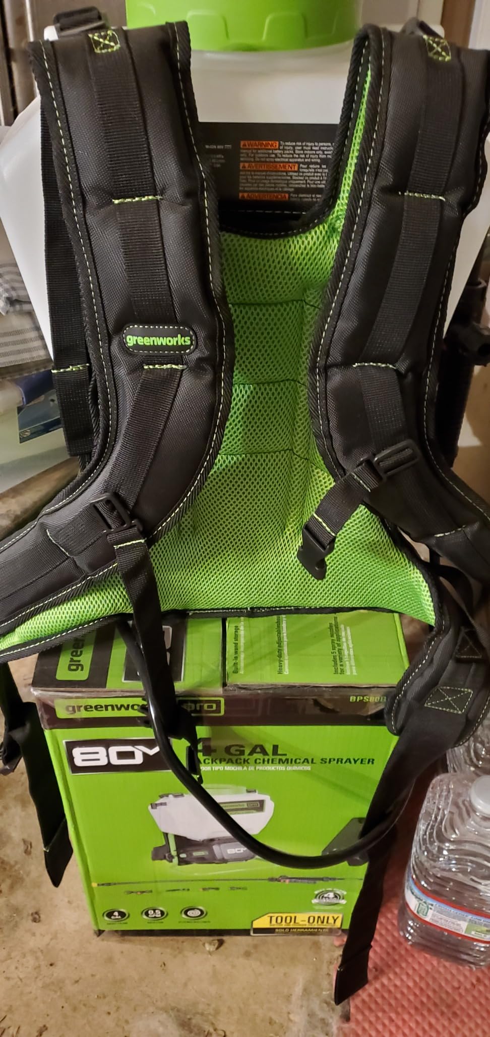 Greenworks 80V 4 Gallon Battery Powered Backpack Sprayer with 5 Tips, 70PSI - Commercial Use (Tool Only) customer photo 1