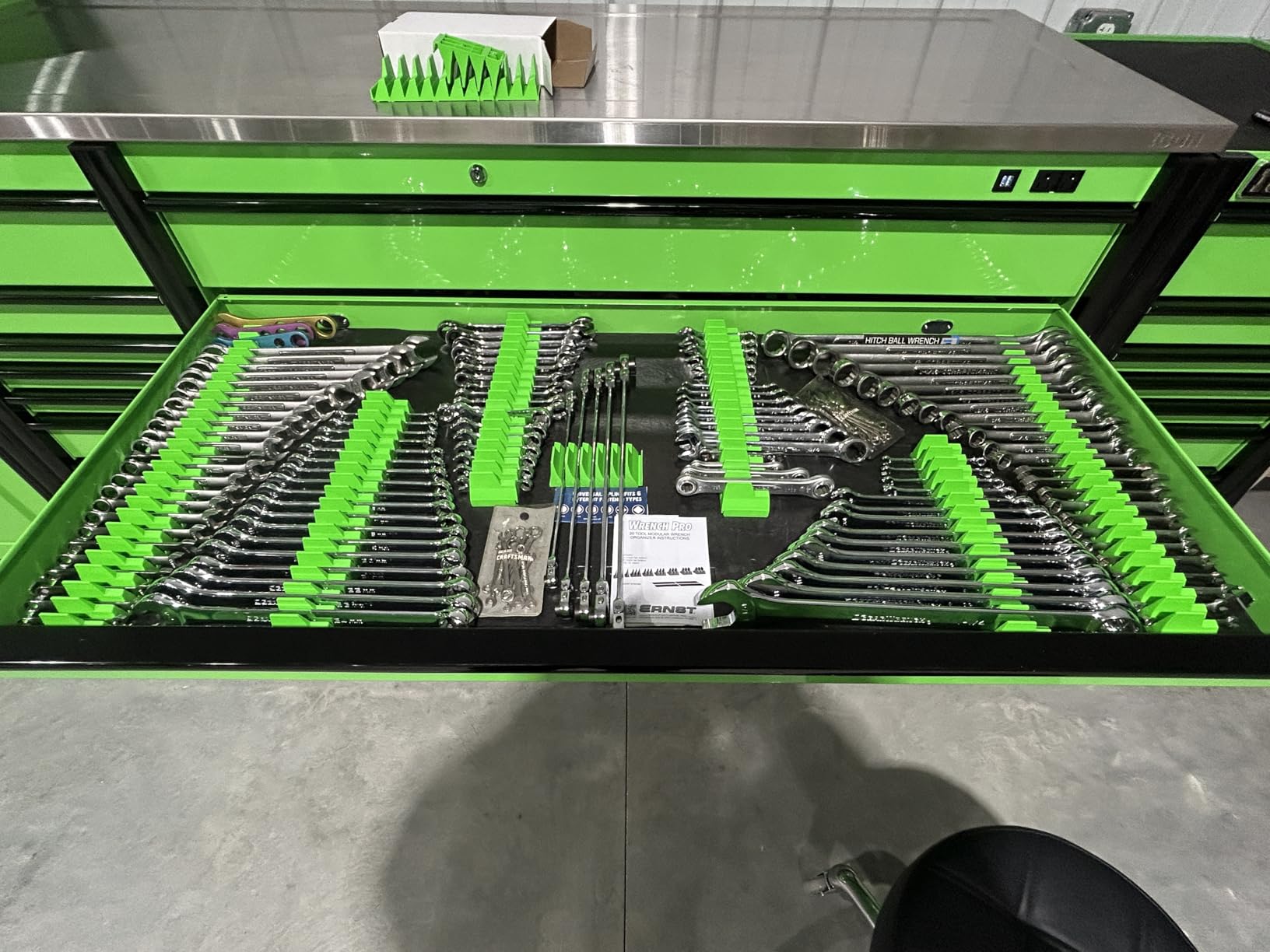 Ernst Manufacturing Wrench Pro - Modular Wrench Organizer for 40 Tools with Magnetic Base - Made in USA customer photo 2