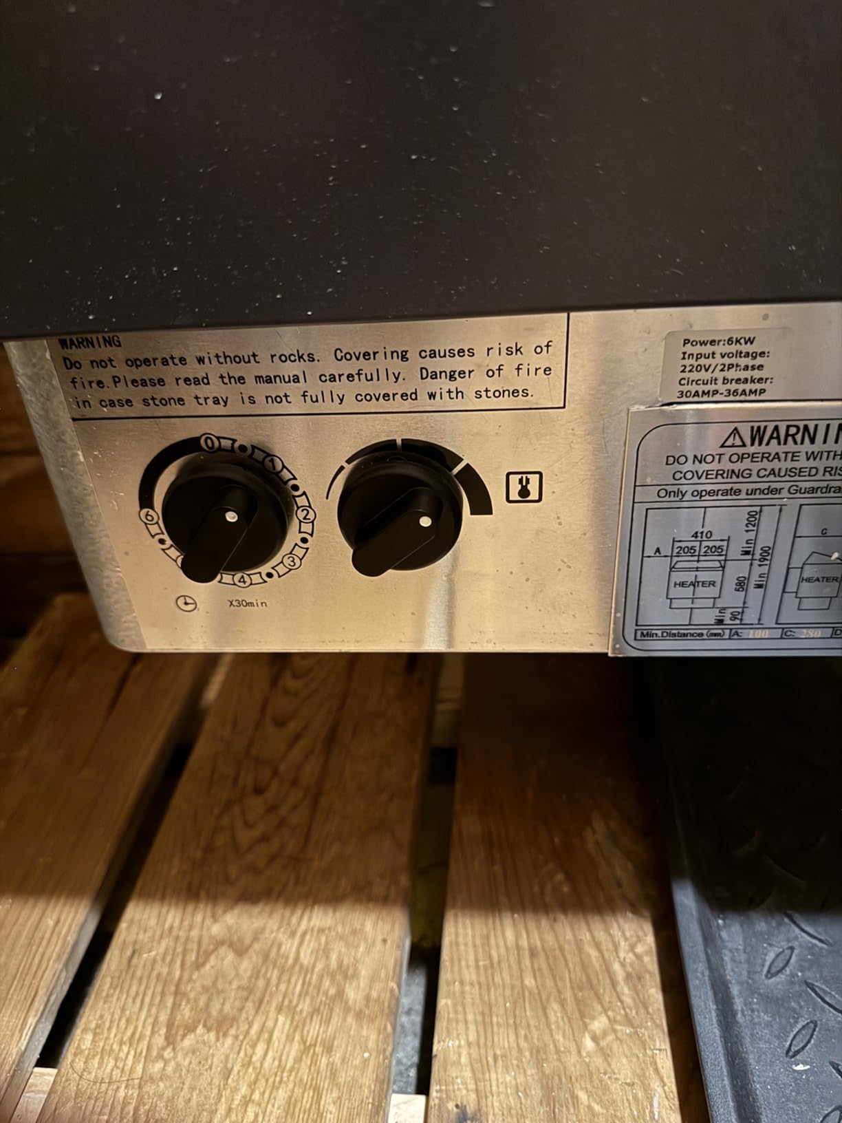 VEVOR Sauna Heater, 220V Electric Sauna Stove, Steam Bath Sauna Heater with 3h Timer and Adjustable Temp for Max. 176-318 Cubic Feet, 6KW, FCC Certification customer photo 2