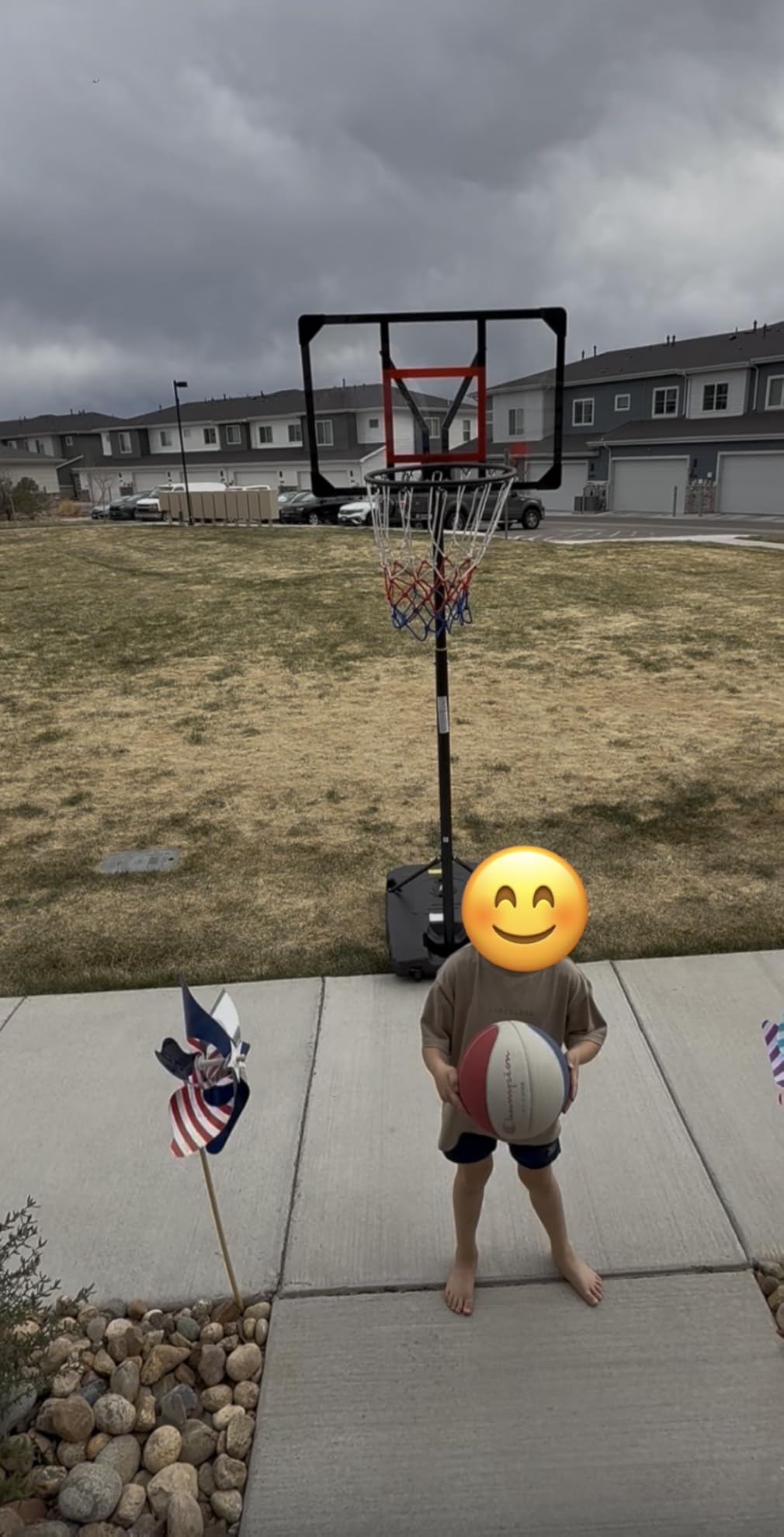 Yohood Kids Basketball Hoop Outdoor 4.82-8.53ft Adjustable, Portable Basketball Hoops & Goals for Kids/Teenagers/Youth customer photo 1