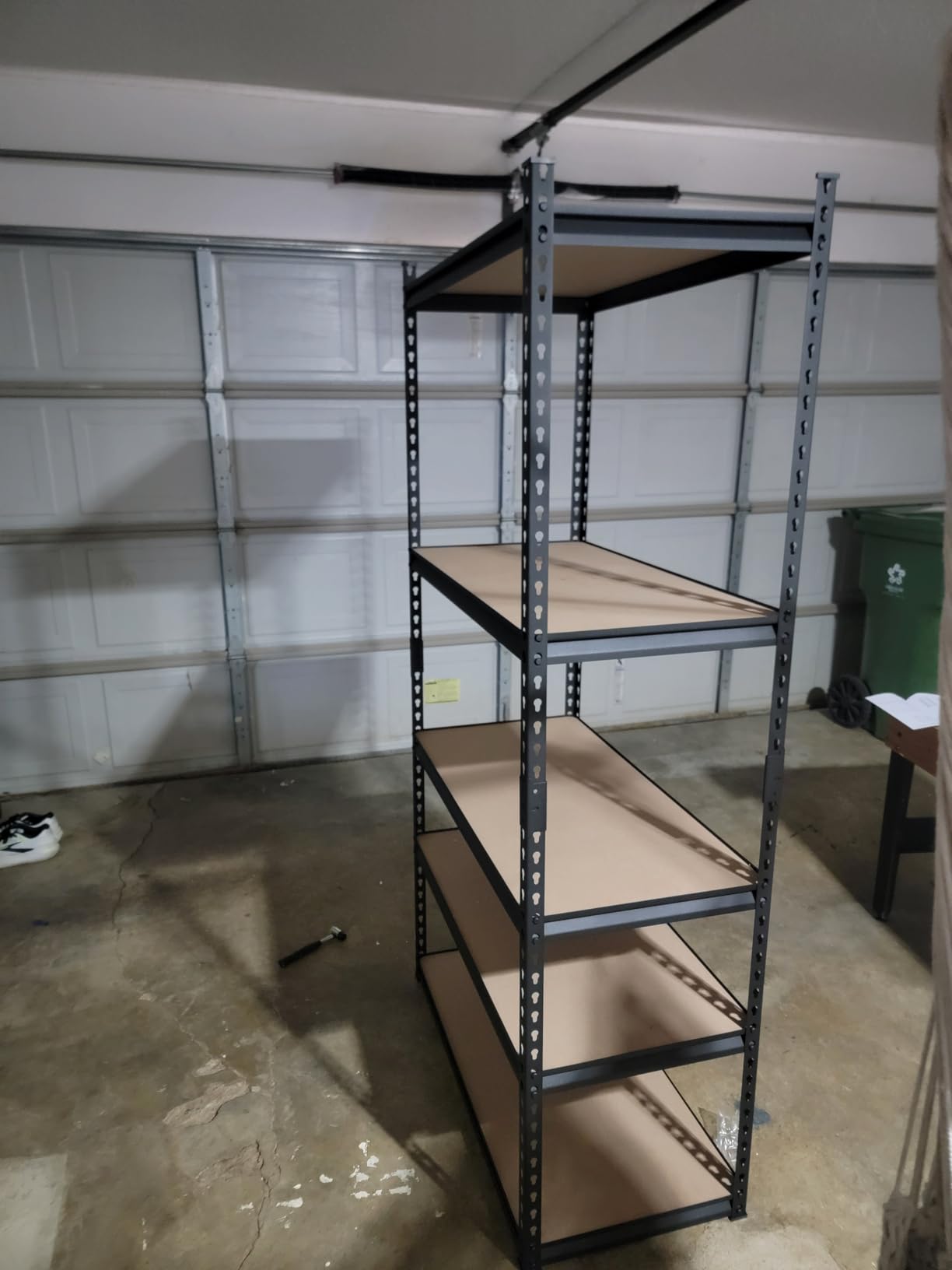 VEVOR Storage Shelving Unit, 5-Tier Adjustable, 2000 lbs Capacity, Heavy Duty Garage Shelves Metal Organizer Utility Rack, Black, 48