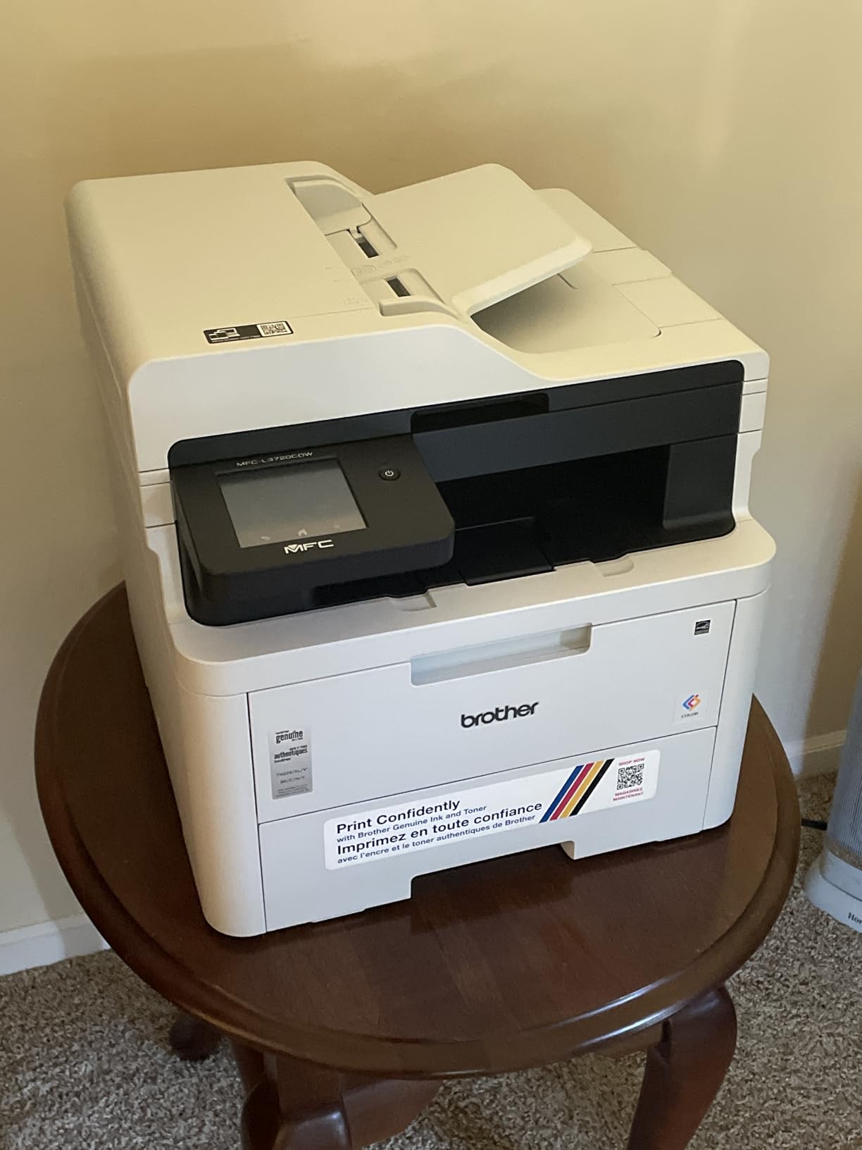 Brother MFC-L3720CDW Wireless Color Laser Printer with Scanner, Copier and Fax | Auto Duplex and 250-Sheet Capacity | Includes Refresh Subscription Trial(1). Amazon Dash Replenishment Ready customer photo 1