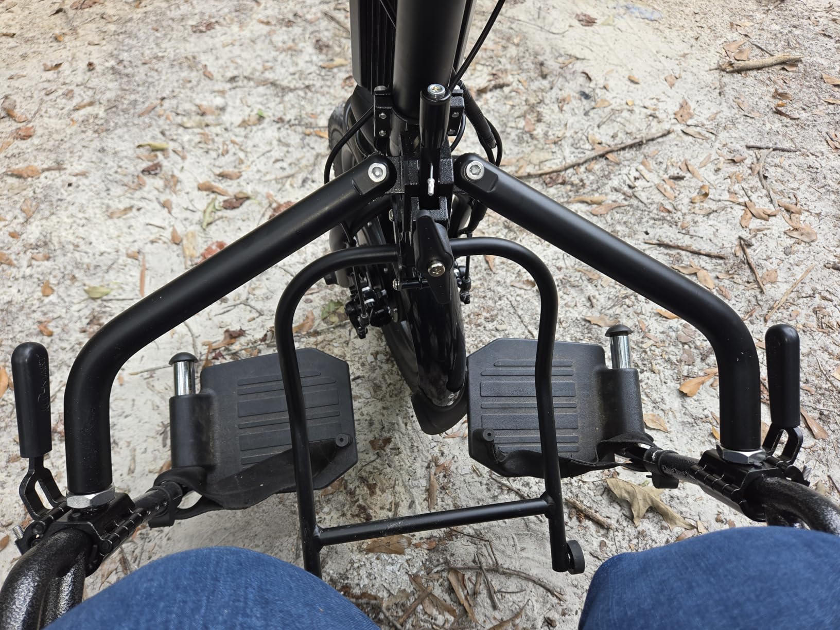 500W Electric Handcycle Wheelchair Attachment, Wheelchair Power Attachment Lightweight, Electric Handbike Hand Cycle, Wheel Chair Tractor Pull Device Portable, 16inch Wheels, 36V 14Ah Lithium Battery customer photo 2