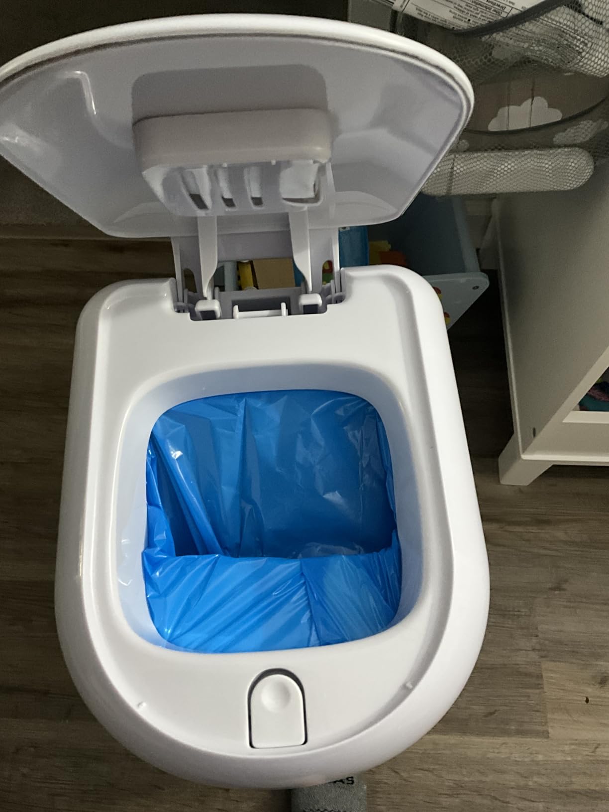Diaper Genie Platinum Pail (Lily White) - Made in Durable Stainless Steel with 1 Easy Roll Refill (18 Bags) customer photo 1