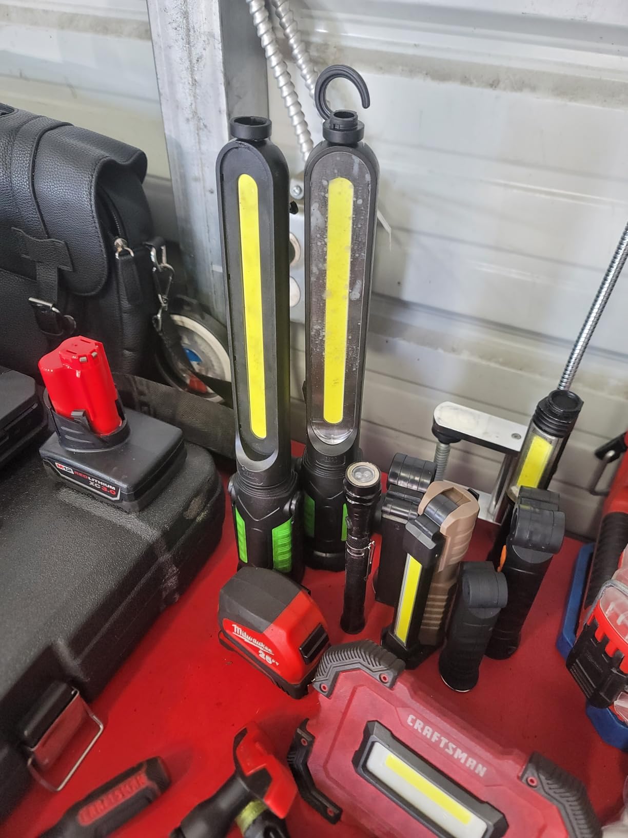 SYLSTAR Work Light for Mechanic, 2400LM LED, 4400mAh Rechargeable, Magnetic, Underhood Work Light with Hooks customer photo 1