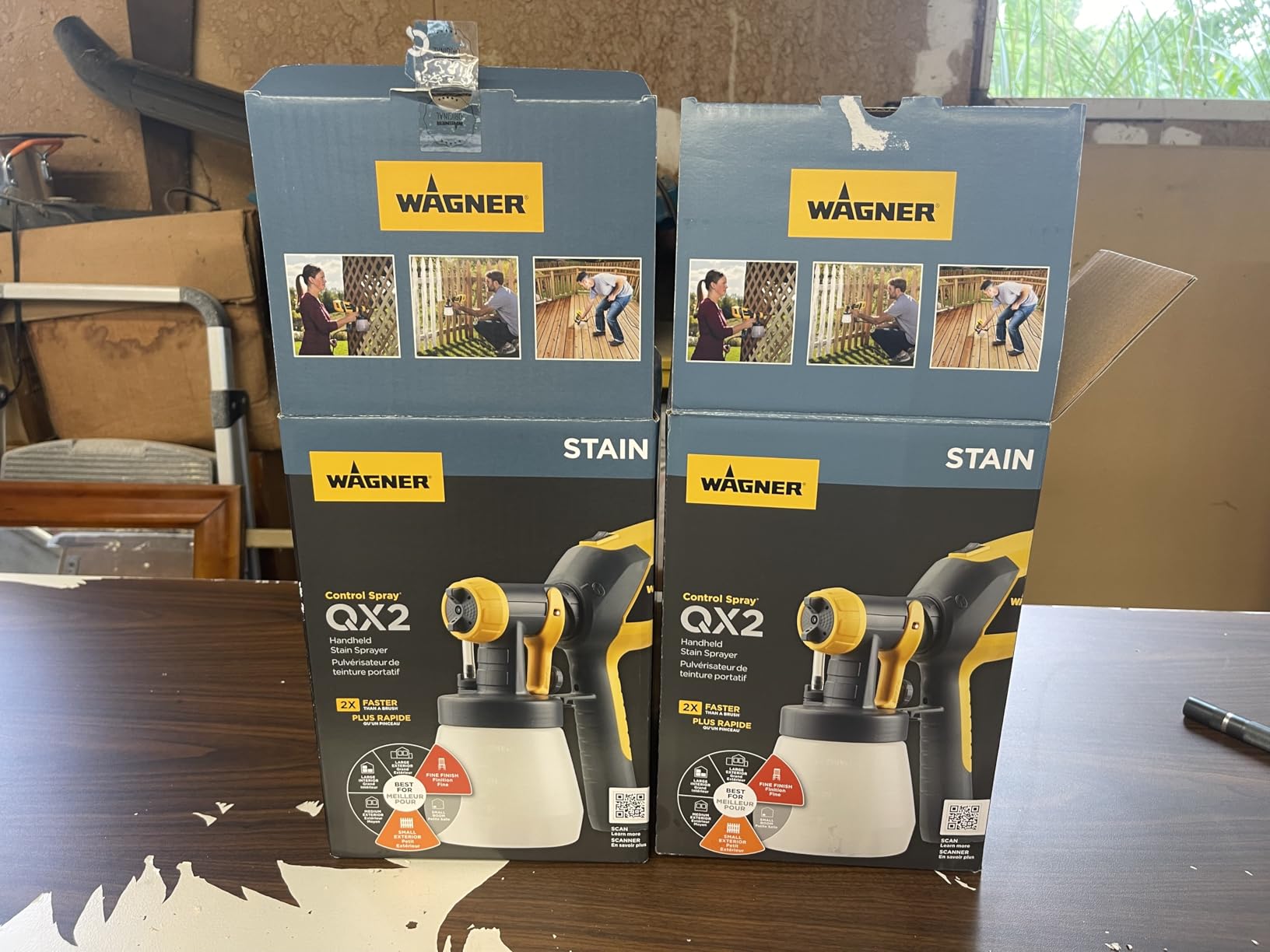 Wagner Spraytech 2419326 Control Spray QX2 HVLP Handheld Stain Sprayer, Ideal for Staining Fences, Decks, Lattice and More, 3 Spray Patterns, Adjustable Settings customer photo 1
