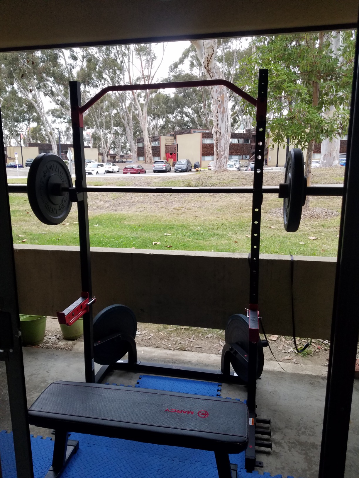 Sunny Health & Fitness Multifunctional Strength Training Home Gym - Complete Workout Equipment with Training Attachments customer photo 1
