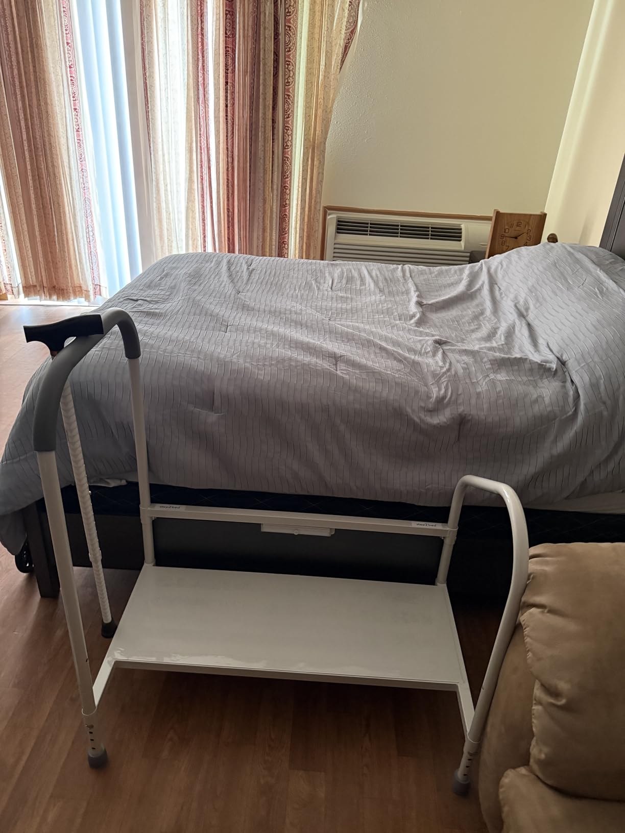 step2bed Deluxe Bed Rails for Elderly Adults - Adjustable Height Bed Safety Rail for Seniors with Cane Holder, LED Light, Mesh Bag, Handicap Grab Bars and More - Premium Bed Side Step Assist Device customer photo 1