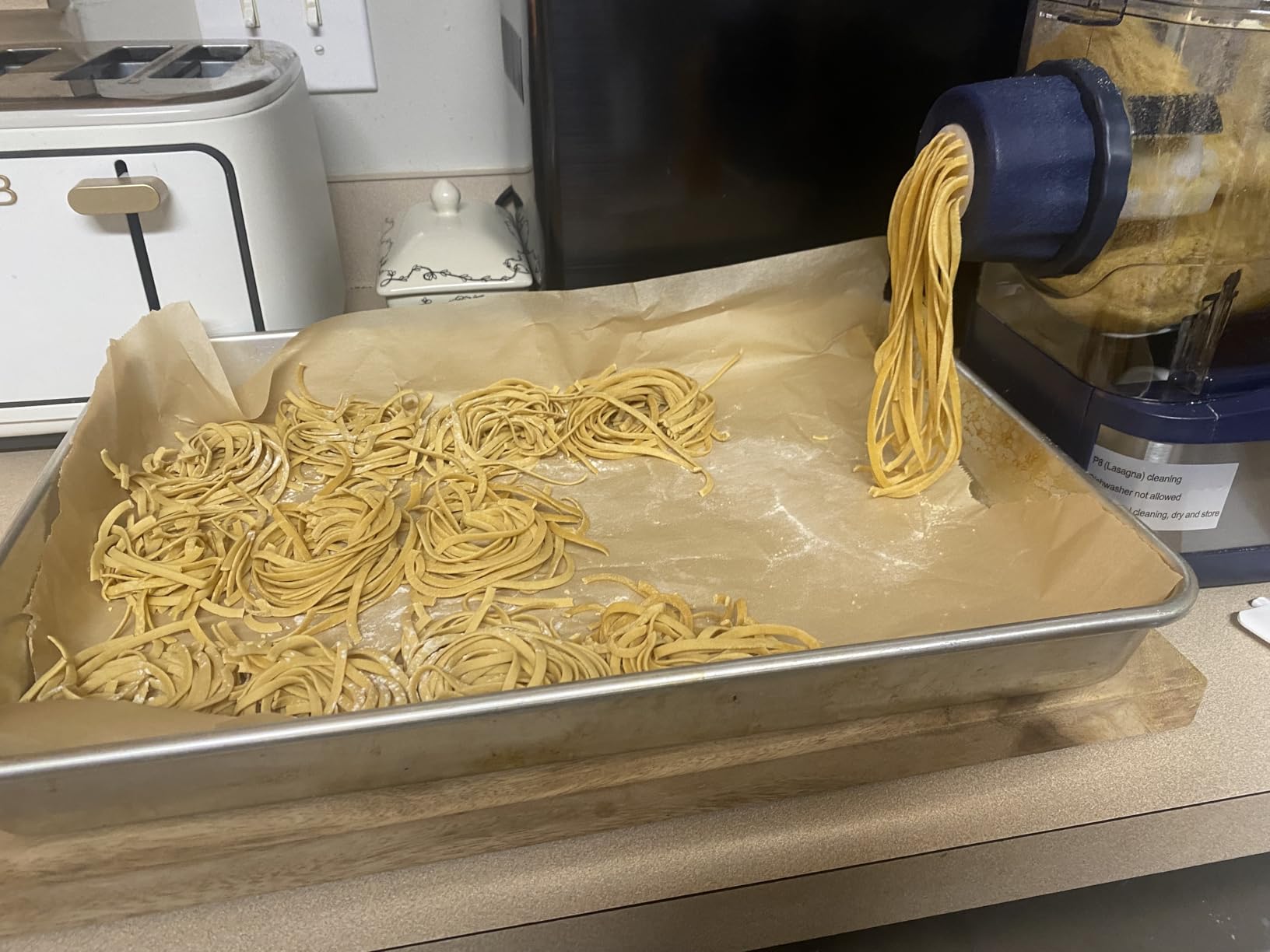VEVOR Electric Pasta Maker, 150W Automatic Noodle Maker Machine with 8 Pasta Shapes, 4 Intelligent Modes customer photo 1