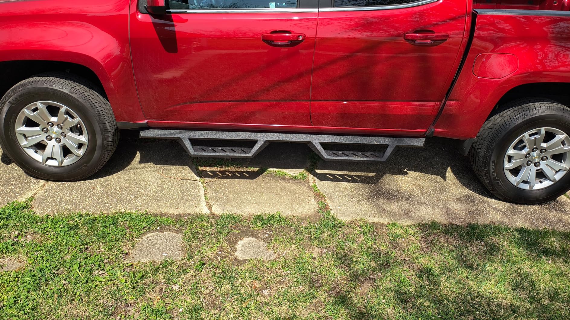 Tyger Auto LanderX Running Board Compatible with 2015-2026 Chevy Colorado GMC Canyon | Crew Cab | TG-LX3C82388 | Drop Step Side Step Rail Nerf Bars customer photo 1