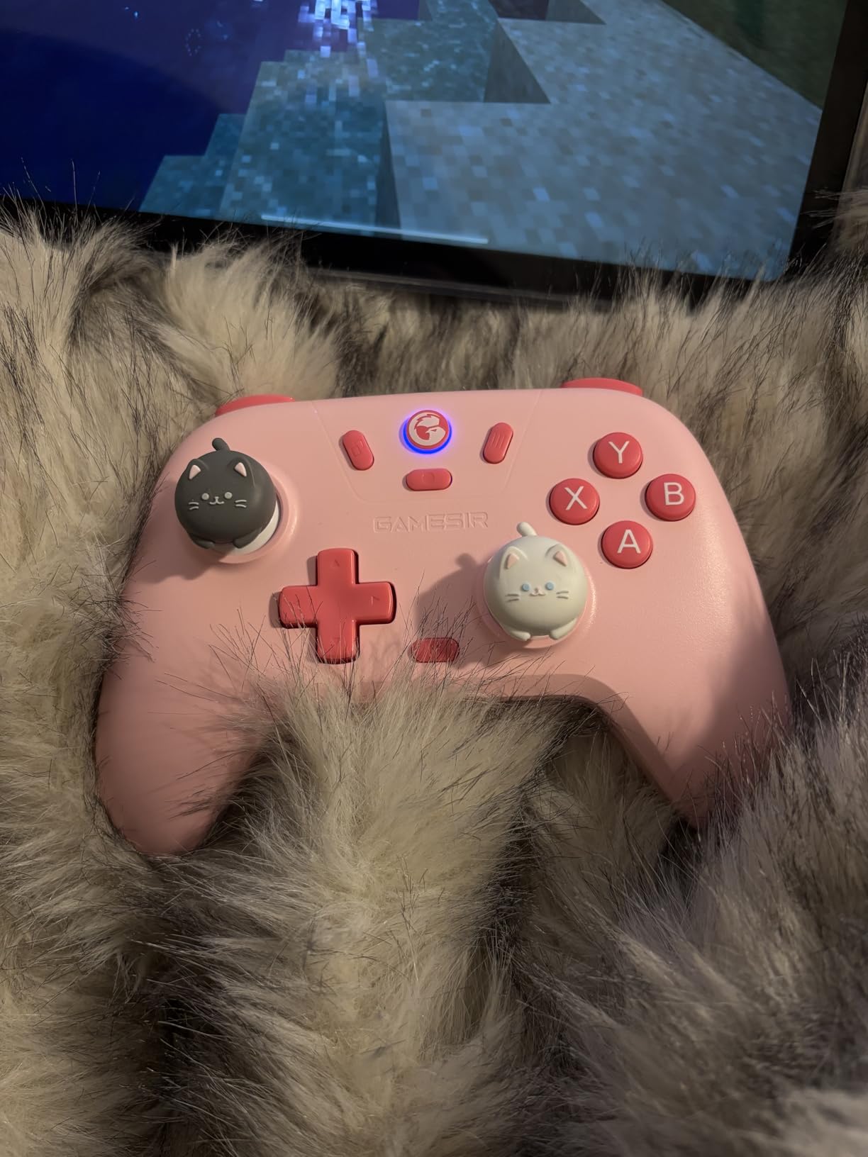 GameSir Nova Lite 2.4g Wireless Controller for Windows PC, iPhone, Android, Switch & Steam Deck, Bluetooth Controller Gamepad with Hall Effect Trigger, Turbo, Rumble Vibration(White) customer photo 2