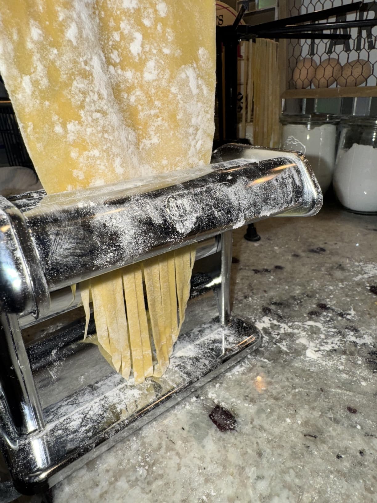Imperia Pasta Maker Machine- 100% Made in Italy, Heavy Duty Steel Construction, Easy Lock Dial, Wood Grip Handle & Cleaning Brush customer photo 2