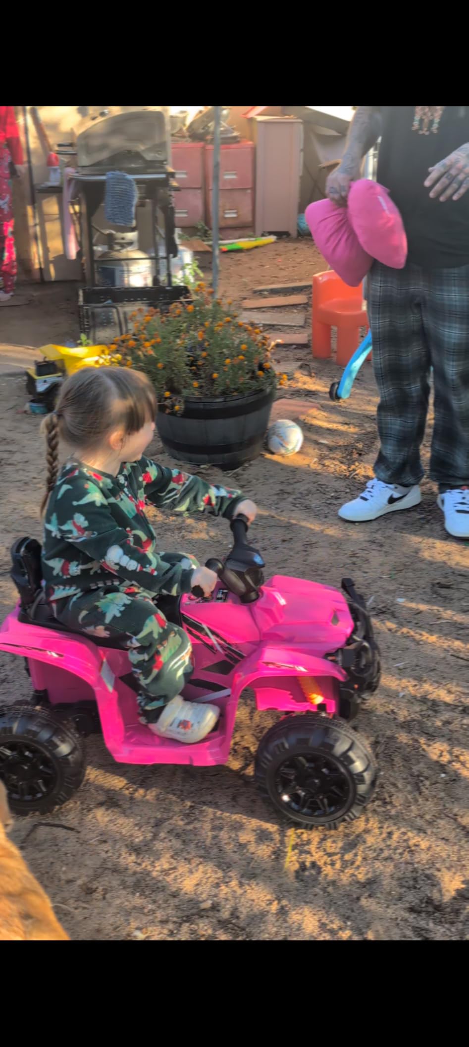 Best Choice Products 12V Kids Ride-On Electric ATV, 4-Wheeler Quad Car Toy w/Bluetooth Audio, 2.4mph Max Speed, Treaded Tires, LED Headlights, Radio - Black customer photo 1