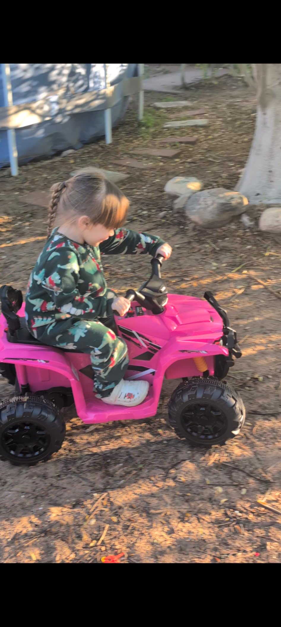 Best Choice Products 12V Kids Ride-On Electric ATV, 4-Wheeler Quad Car Toy w/Bluetooth Audio, 2.4mph Max Speed, Treaded Tires, LED Headlights, Radio - Black customer photo 2