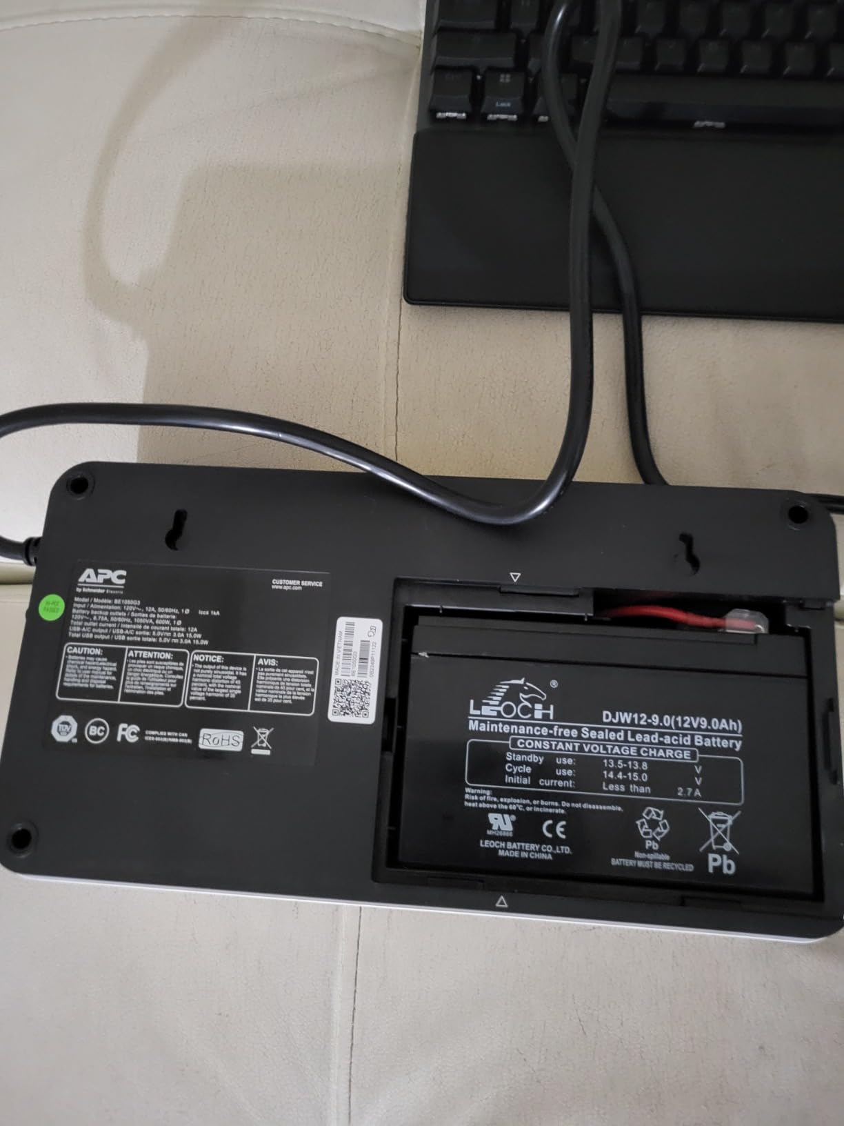 APC Back-UPS 1050VA / 600W UPS Battery Backup Surge Protector, 8 Outlets, Type C Charger, BE105G3 customer photo 2