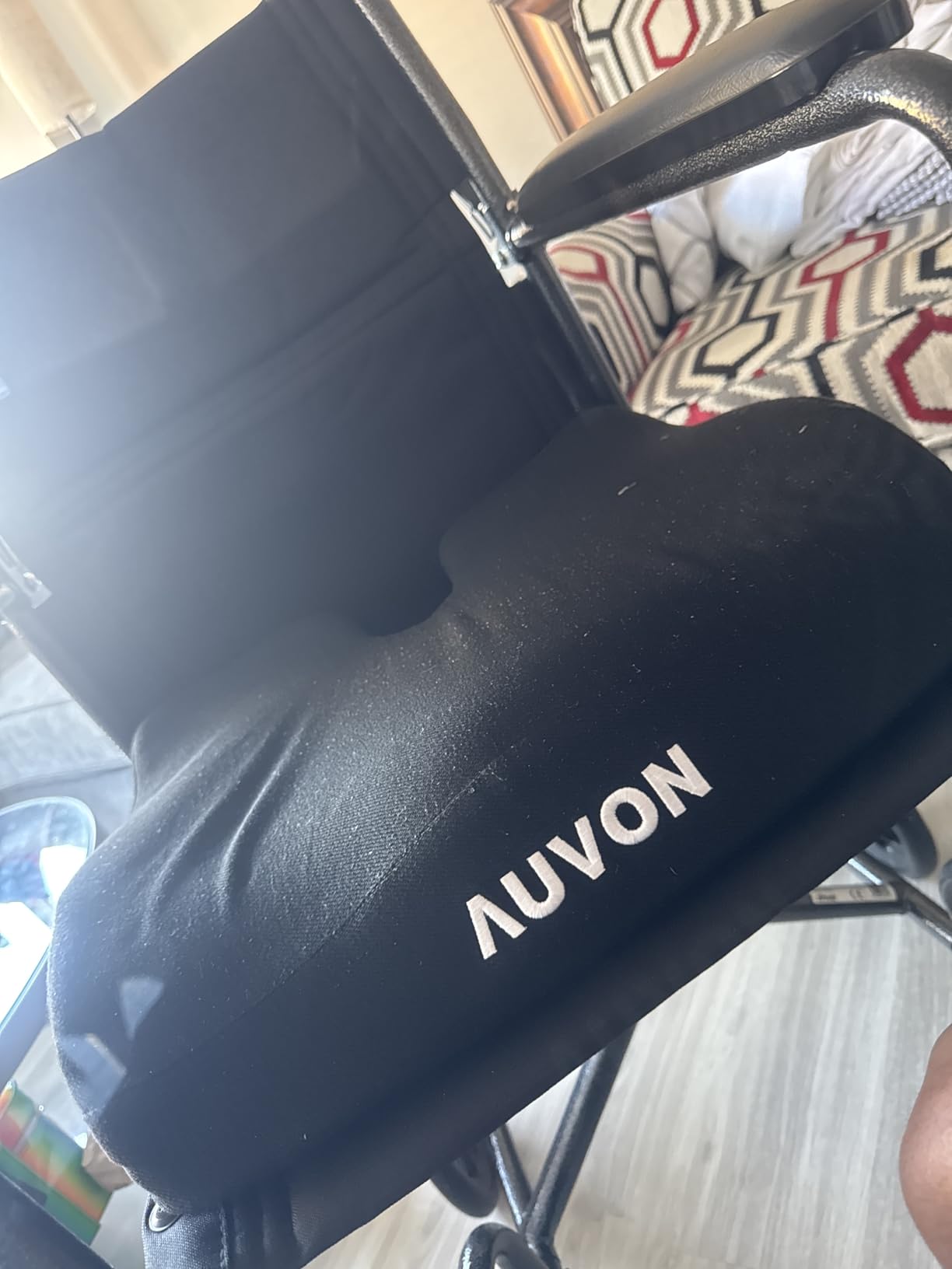 AUVON Anti-Slip Wheelchair Cushions with Front High Rear Low & Hump Design, Ergonomic Seat Cushion to Optimize Sitting Posture, Relieve Sciatica, Back, Pressure Sore & Ulcer Pain customer photo 1