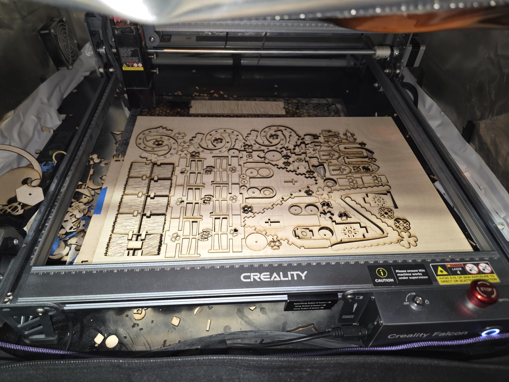 Creality 72000mW Output Power Laser Engraver, Falcon Pro 10W with Air Assist Laser Engraving Machine, CNC Machine Laser Engraver for Wood and Metal, Paper, Acrylic, Leather customer photo 1