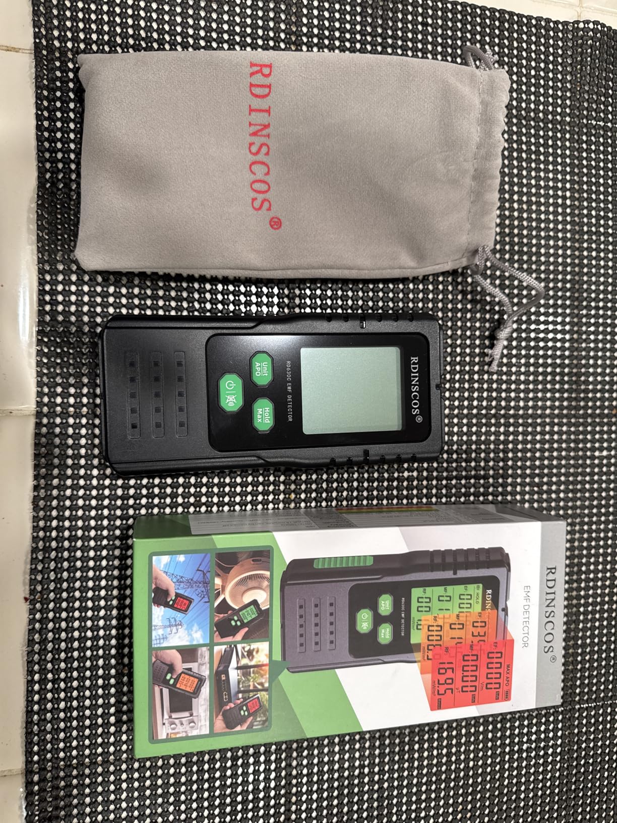 RDINSCOS EMF Detector - 3-in-1 AC Magnetic, Electric & Microwave Fields customer photo 2