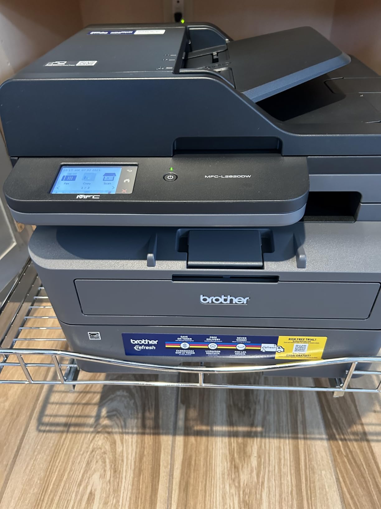 Brother MFC-L2820DW Wireless Compact Monochrome All-in-One Laser Printer with Copy, Scan and Fax, Duplex customer photo 1