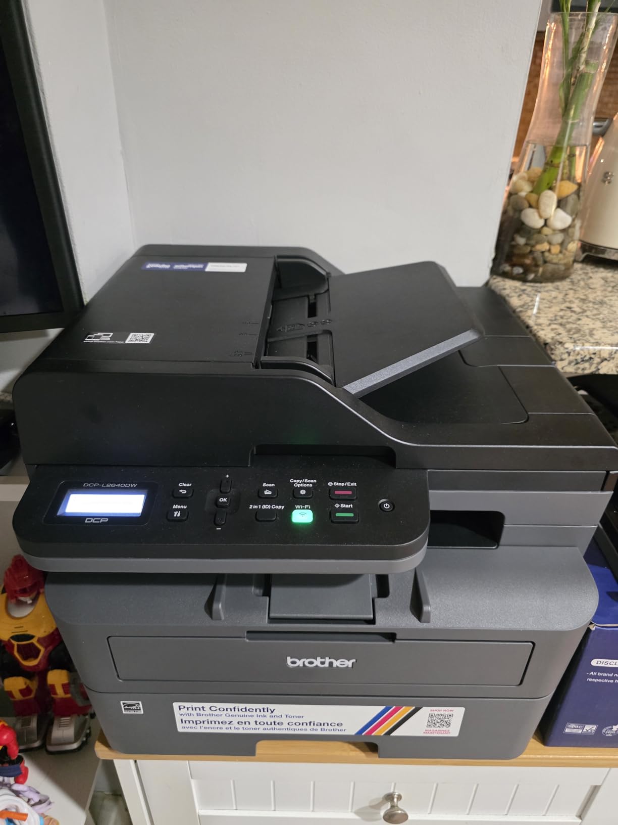 Brother DCP-L2640DW Wireless Compact Monochrome Multi-Function Laser Printer with Copy and Scan, Duplex customer photo 2