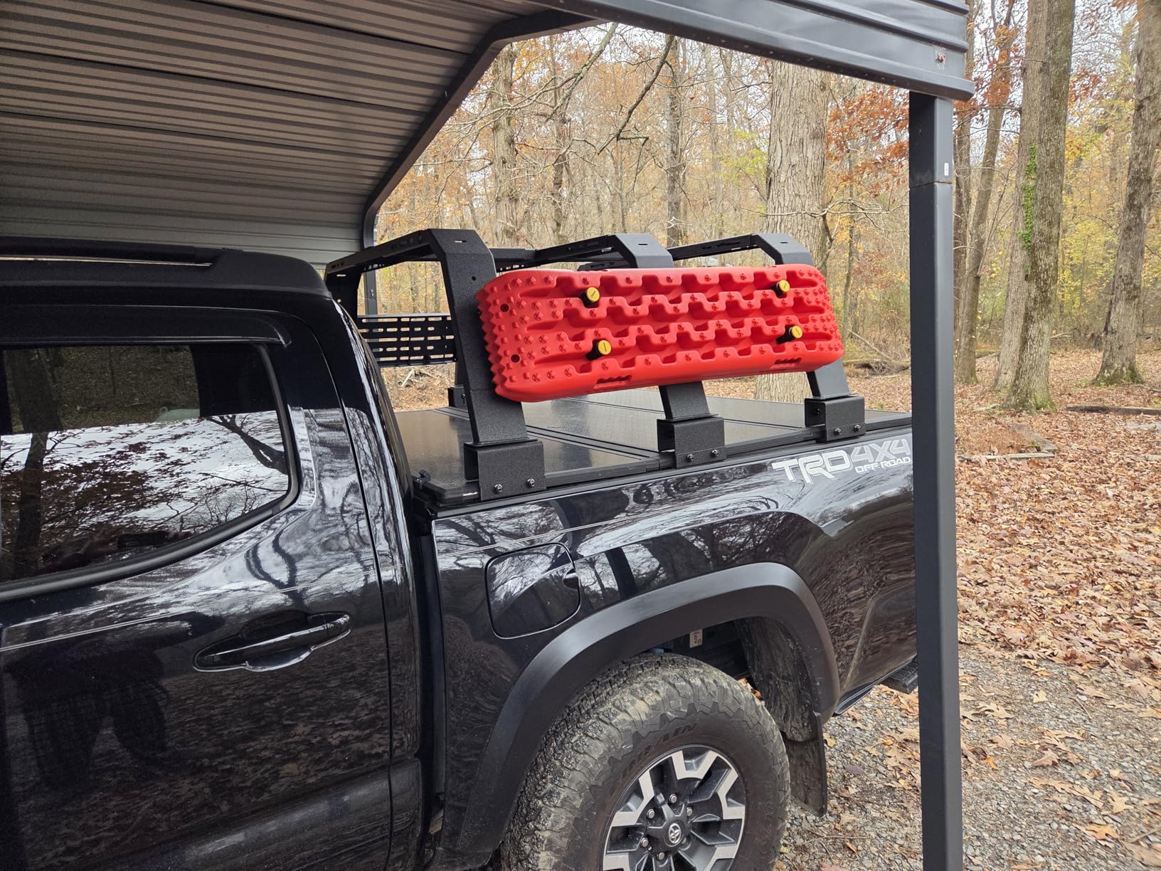 Donext Recovery Traction Boards, Offroad Tracks Board, Traction Tire Ladder, 4WD Traction Mats (41in-Red) customer photo 1