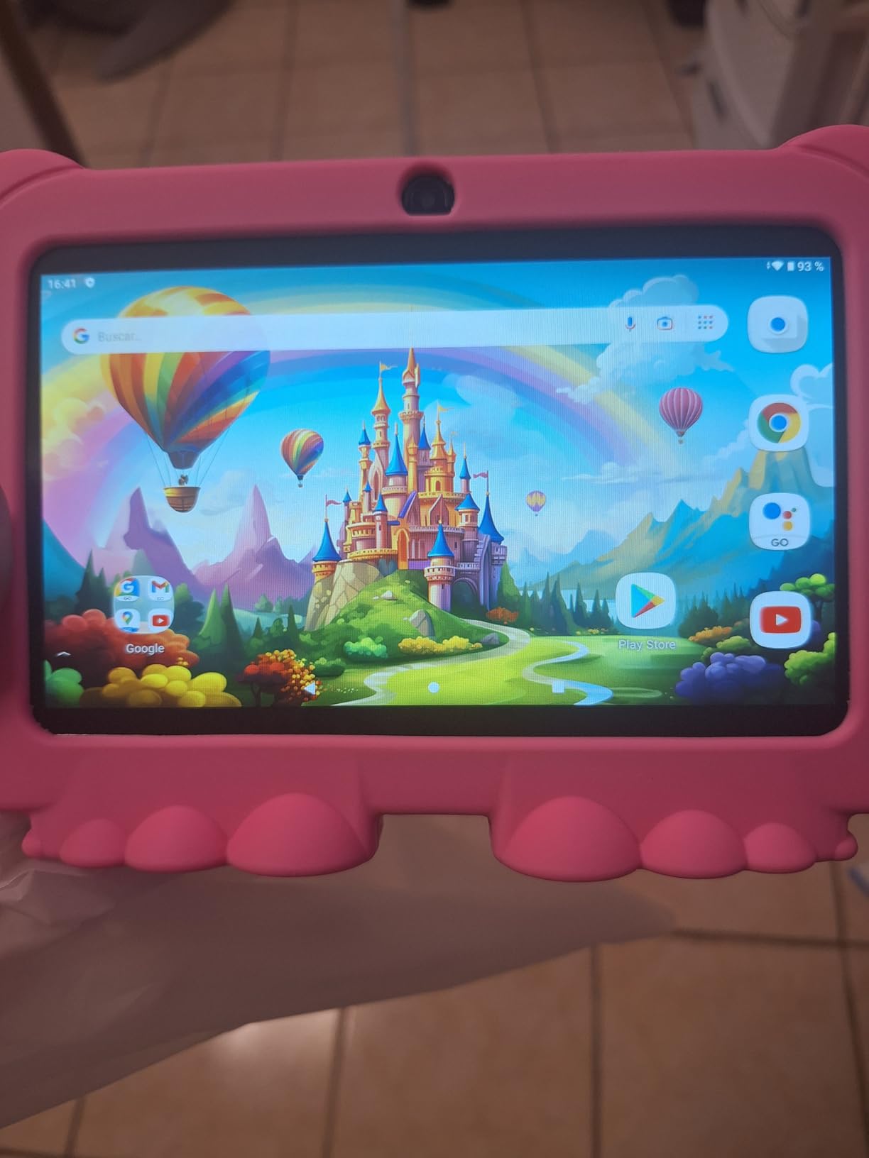 HOTTABLET Kids Tablet 7 inch Android, 4GB RAM 32GB ROM, 1TB Expansion, with Parental Control, WiFi, Bluetooth, Dual Camera with Silicone Case customer photo 1