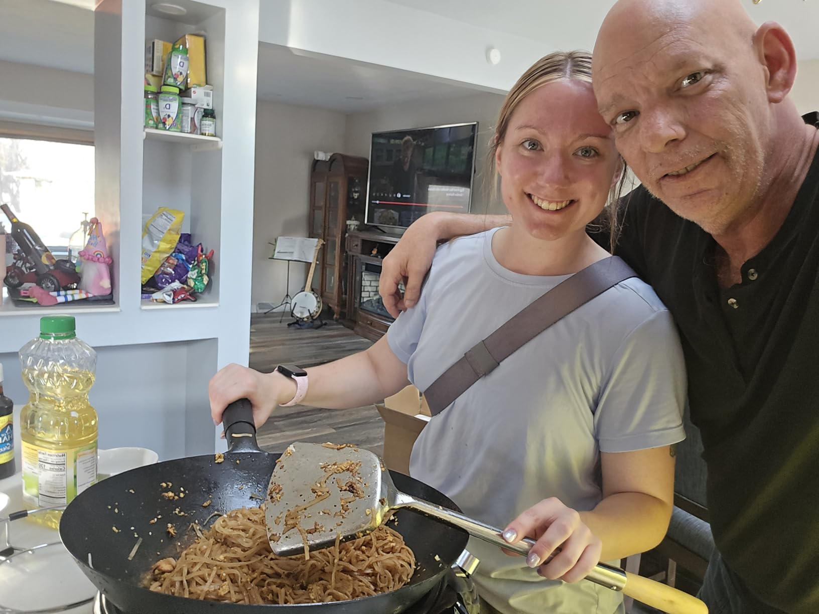Nuwave Induction Wok, 3 Wattages 600, 900 & 1500, Precise Temp Controls from 100°F to 575°F in 5°F, Infuse Complex Charred Aroma & Flavor, Authentic 14-inch Carbon Steel Wok Included, Wok Hei customer photo 1